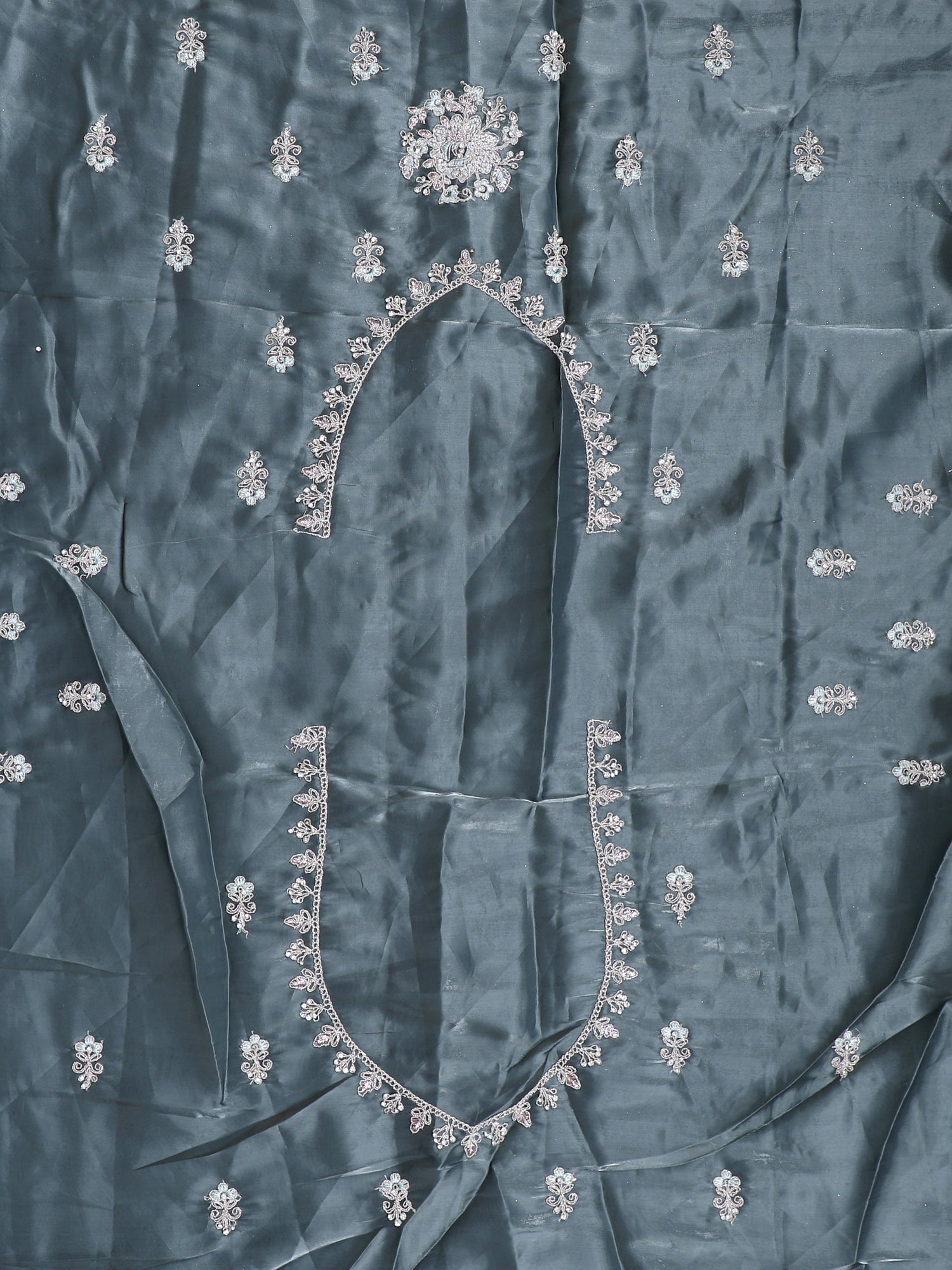 Seafoam Sparkle Diamond Threadwork Lehenga