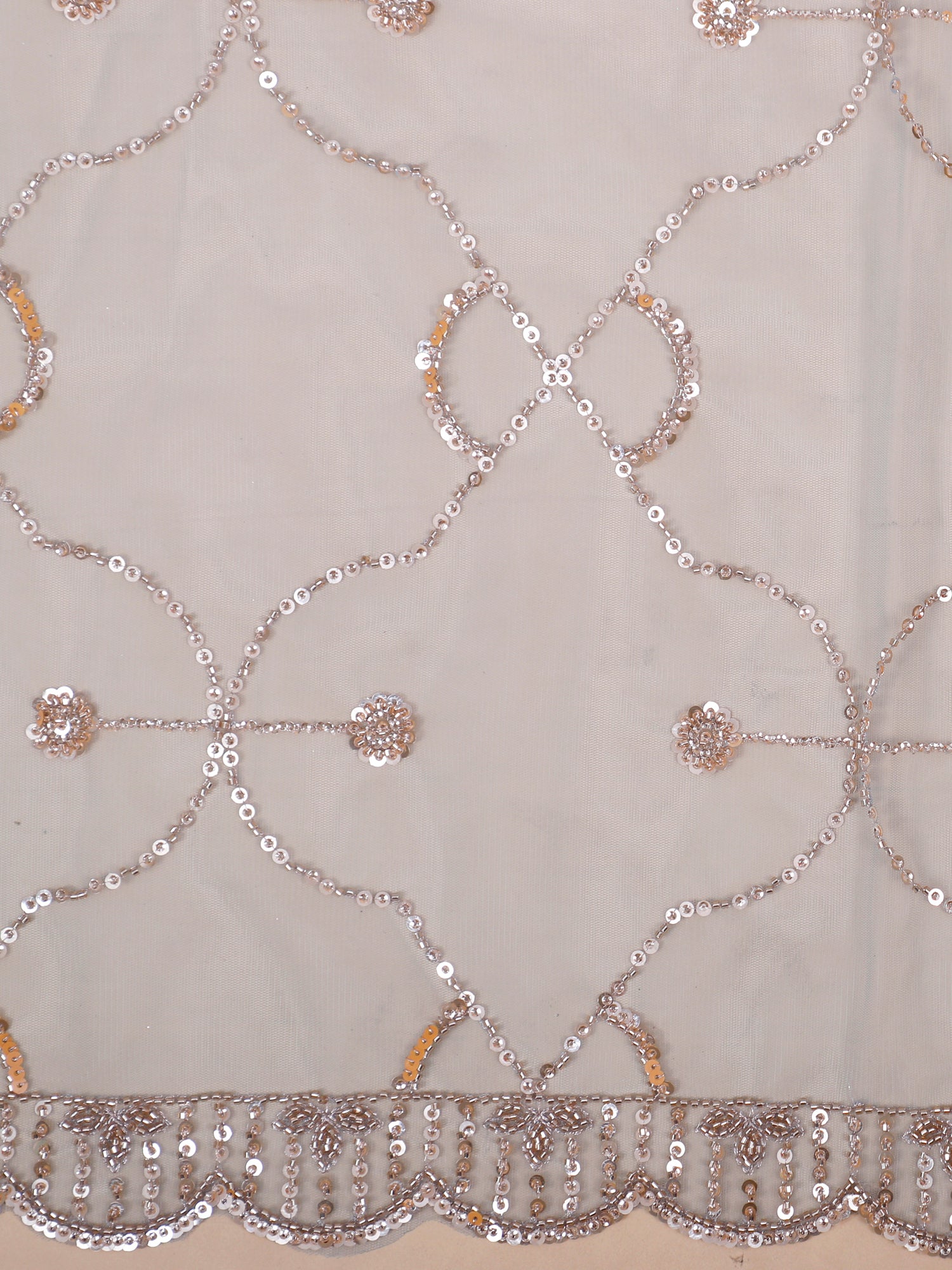 Midnight Sapphire Glow Net Lehenga