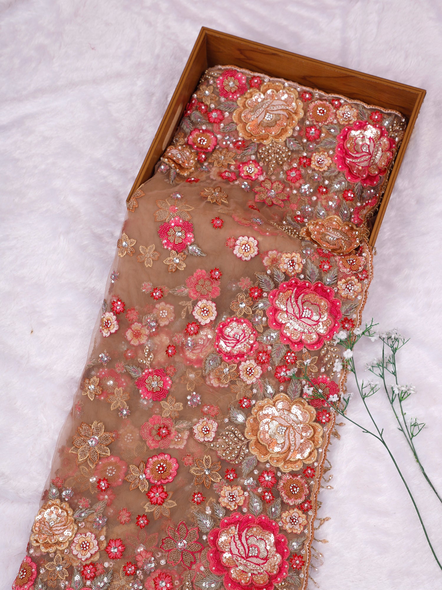 Pearl Prism Net Saree