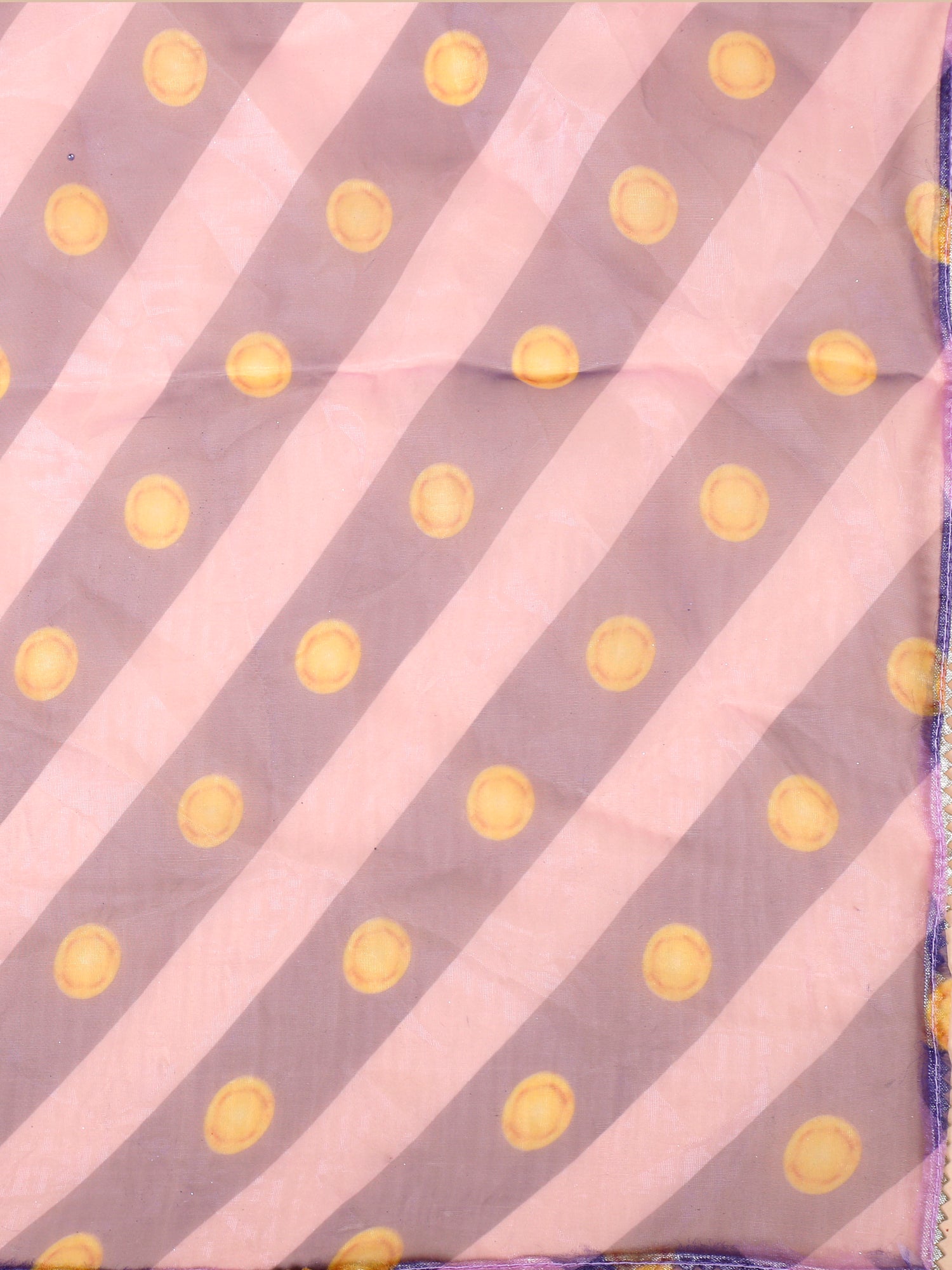 Lavender Elegance Handcrafted Pearl Lehenga