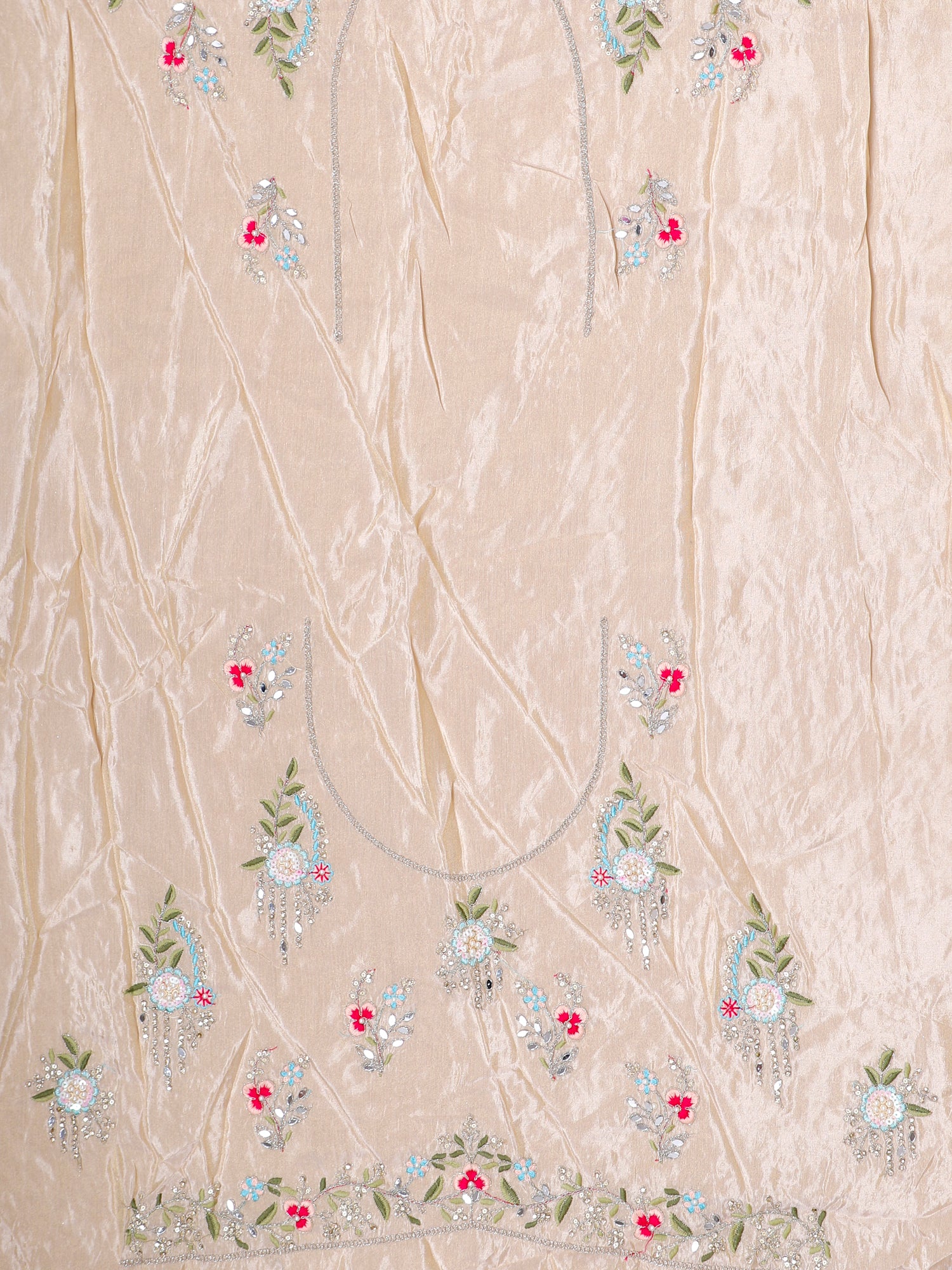 Jimmy Choo White-Rama Green Party Lehenga