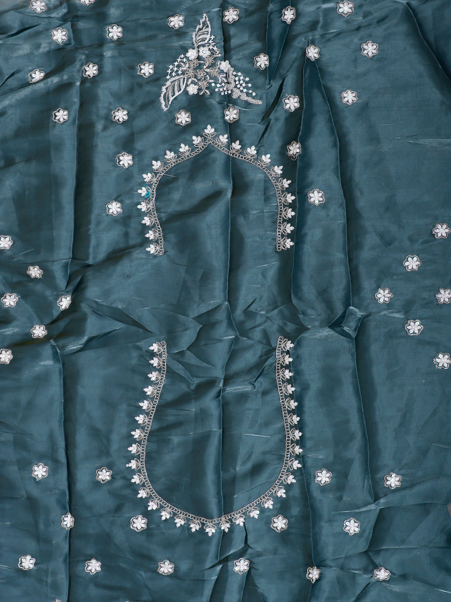 Peacock Green Sparkle Embroidered Diamond Lehenga