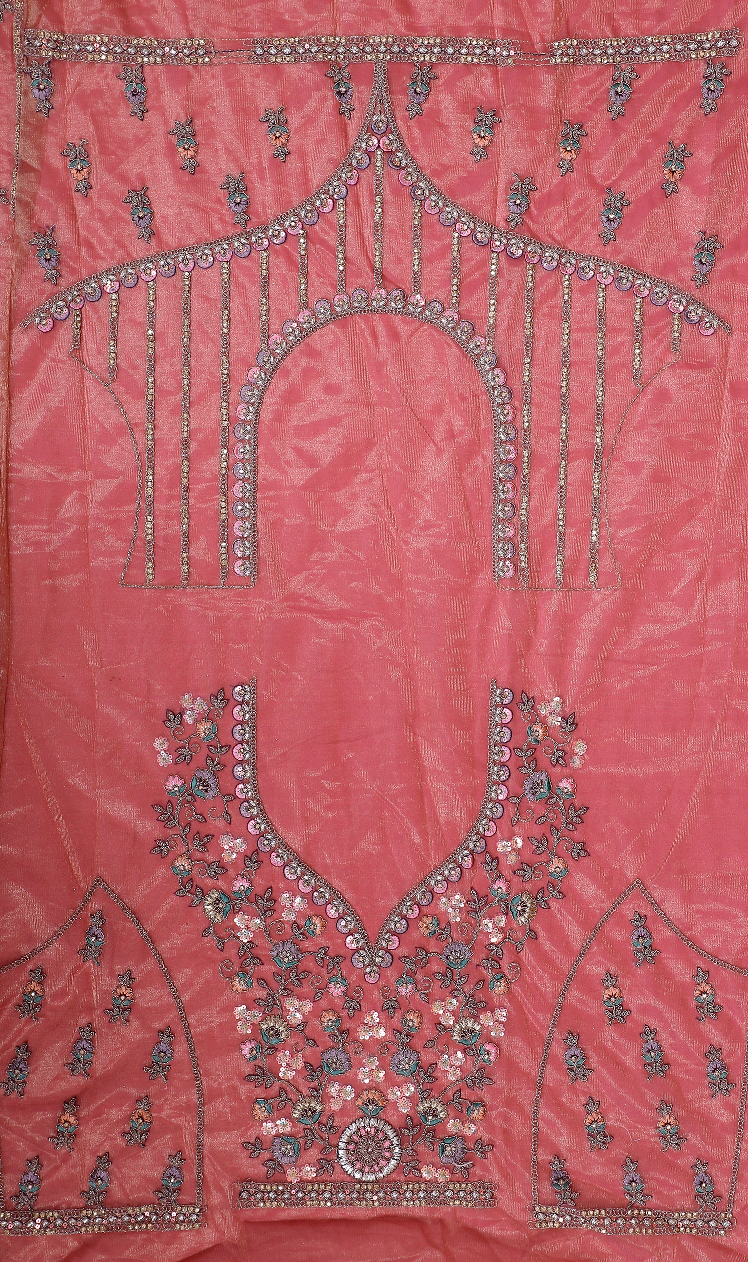 Blush Pink Shimmer Lehenga With Luxurious Embroidery