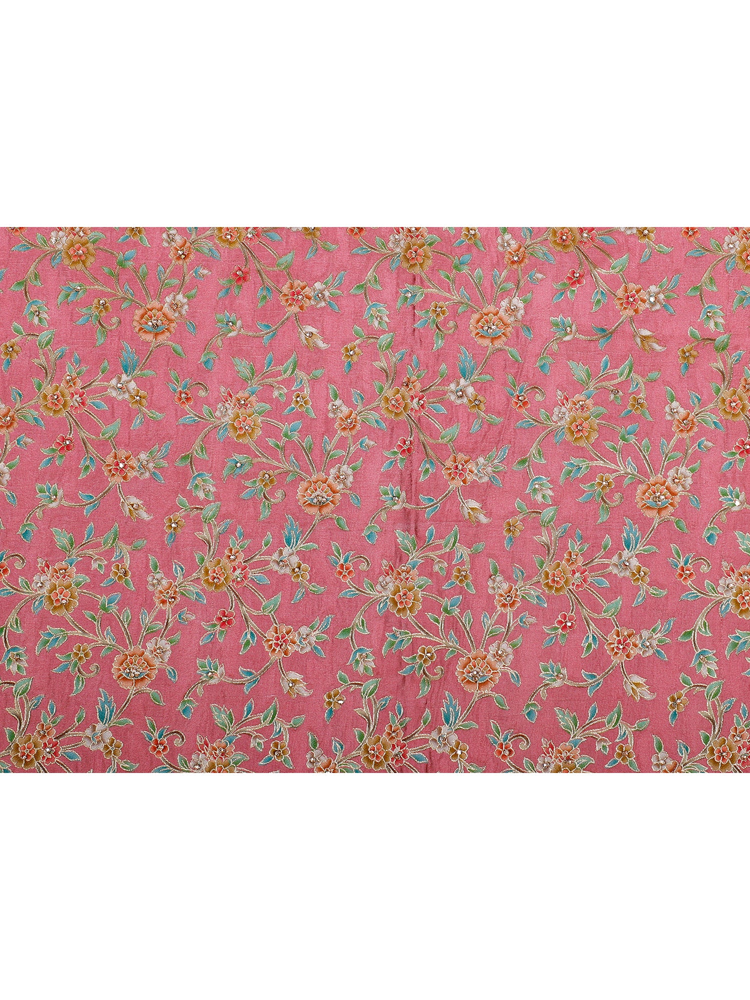Vibrant Banarasi Silk Threadwork Lehenga