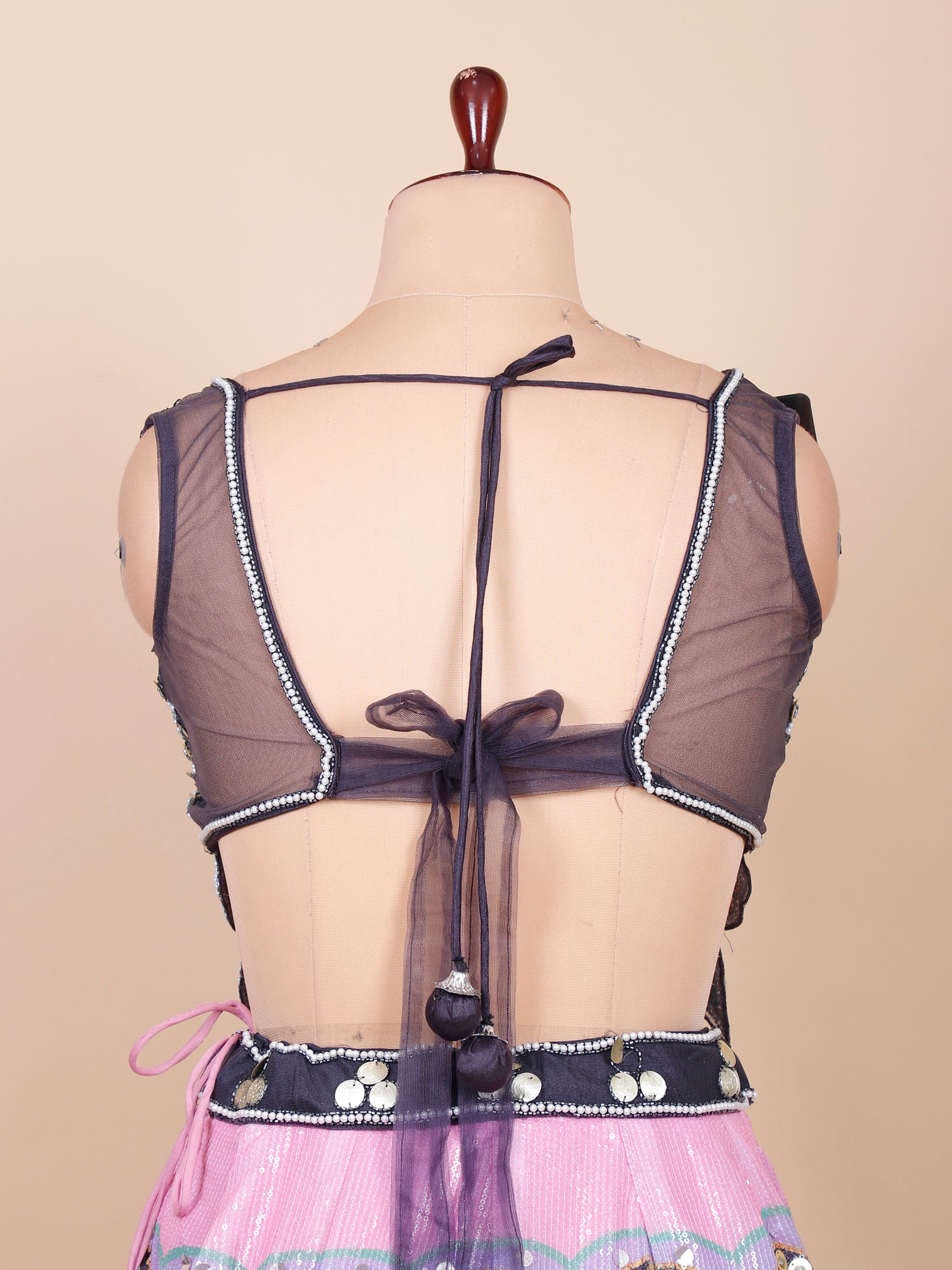 Multicolor Zariya Royale Lehenga with pearls Handwork