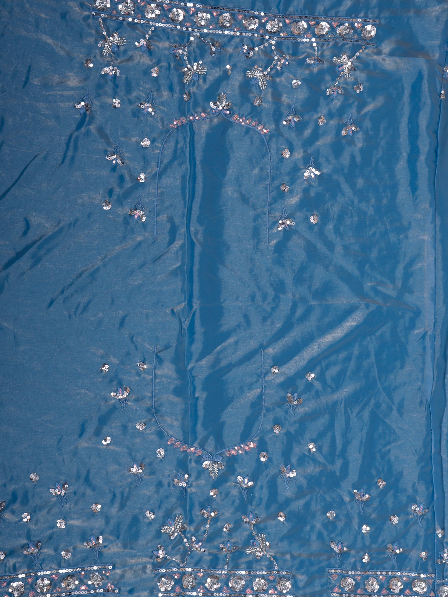 Royal Blue Sparkle Lehenga with Premium Beads Handwork