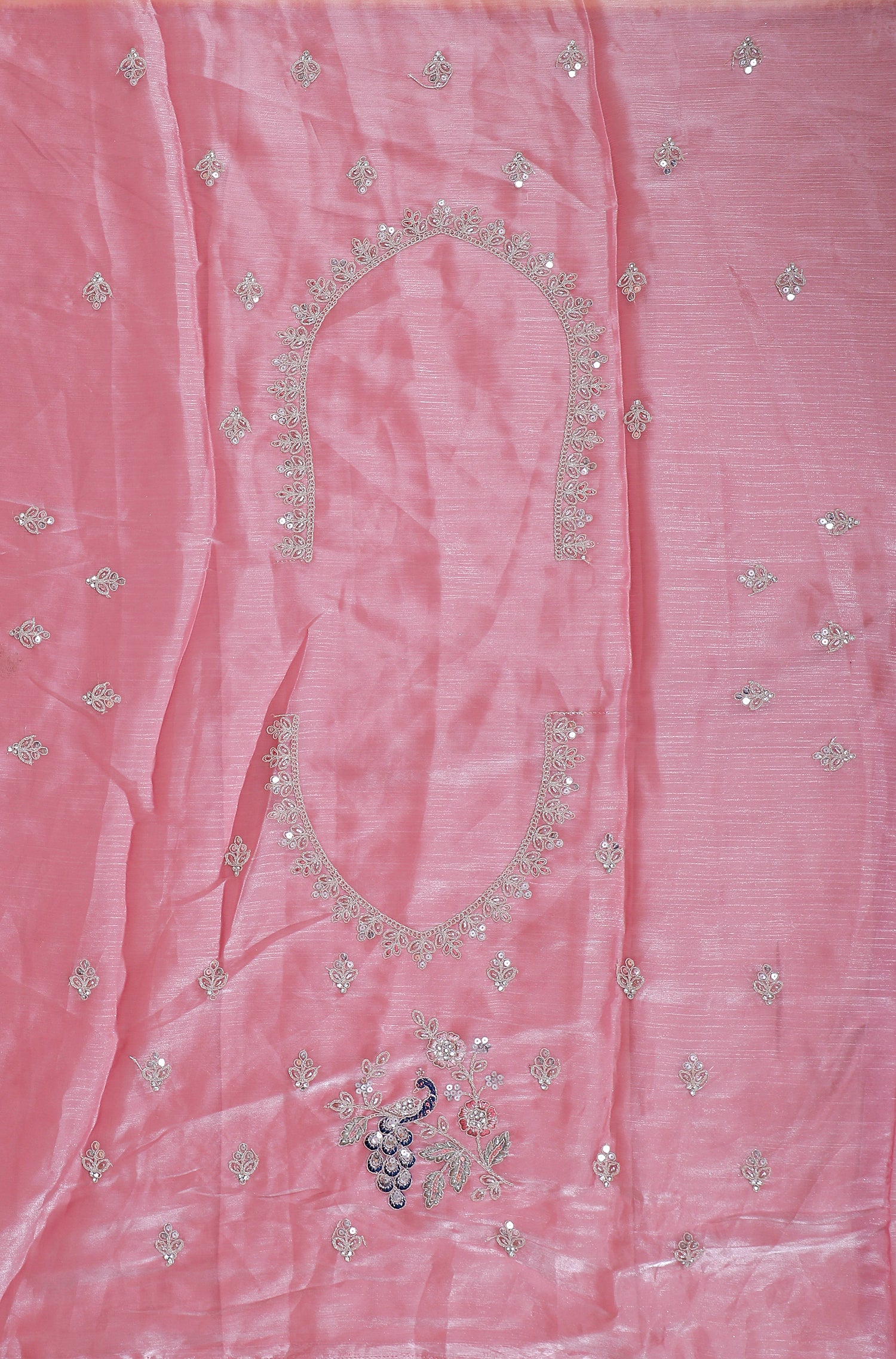 Bright Pink Festive Embroidered Lehenga