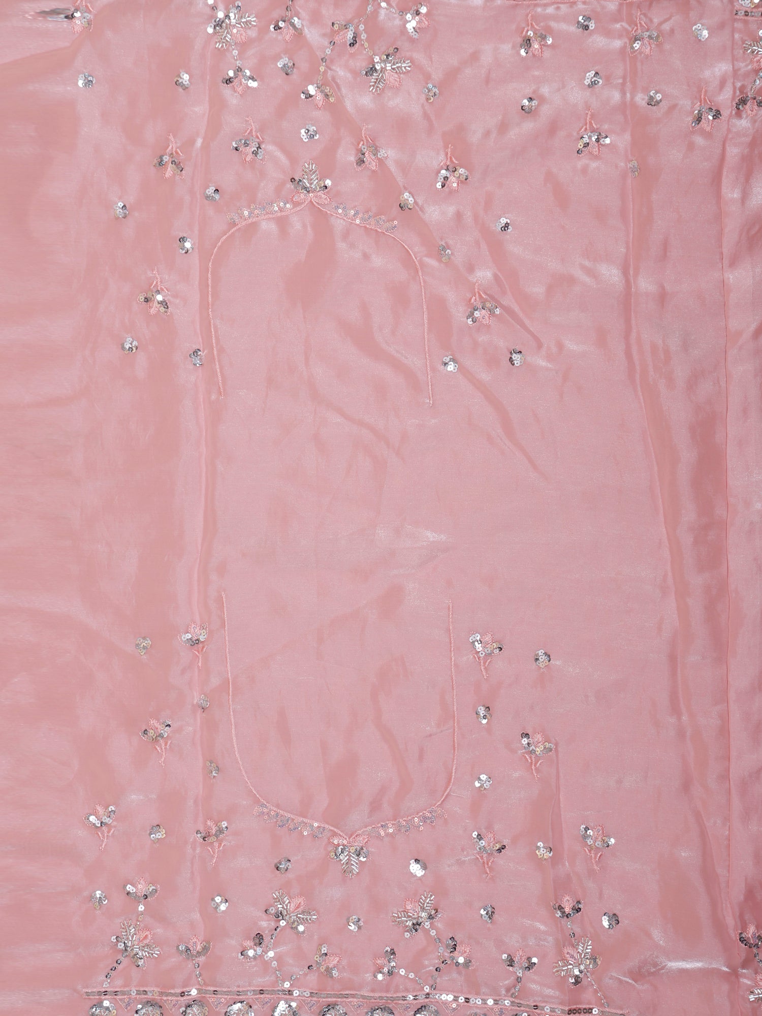 Light Pink Royal Blush Shimmer Lehenga