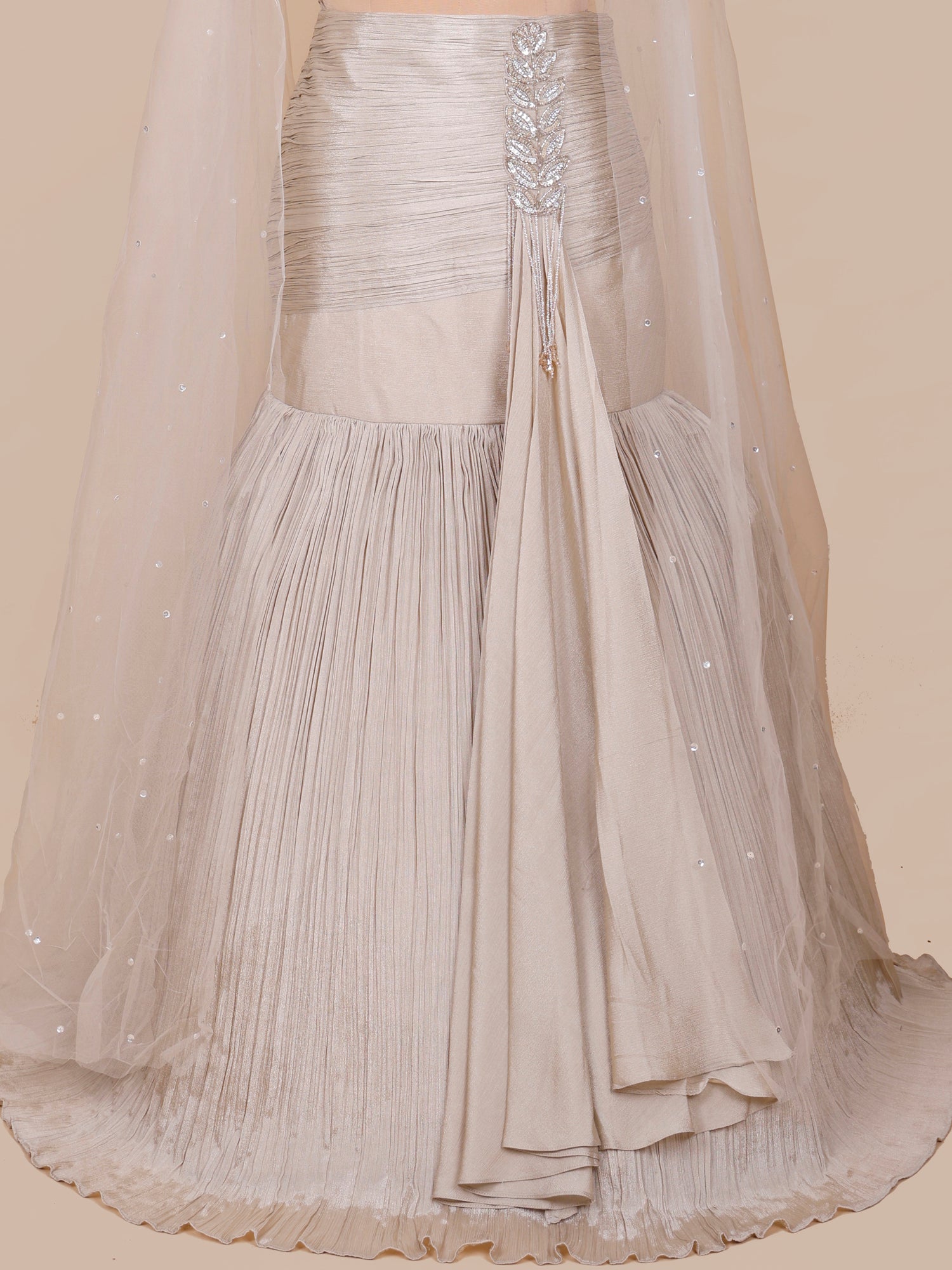 Champagne Royale Handwork Indo-Western