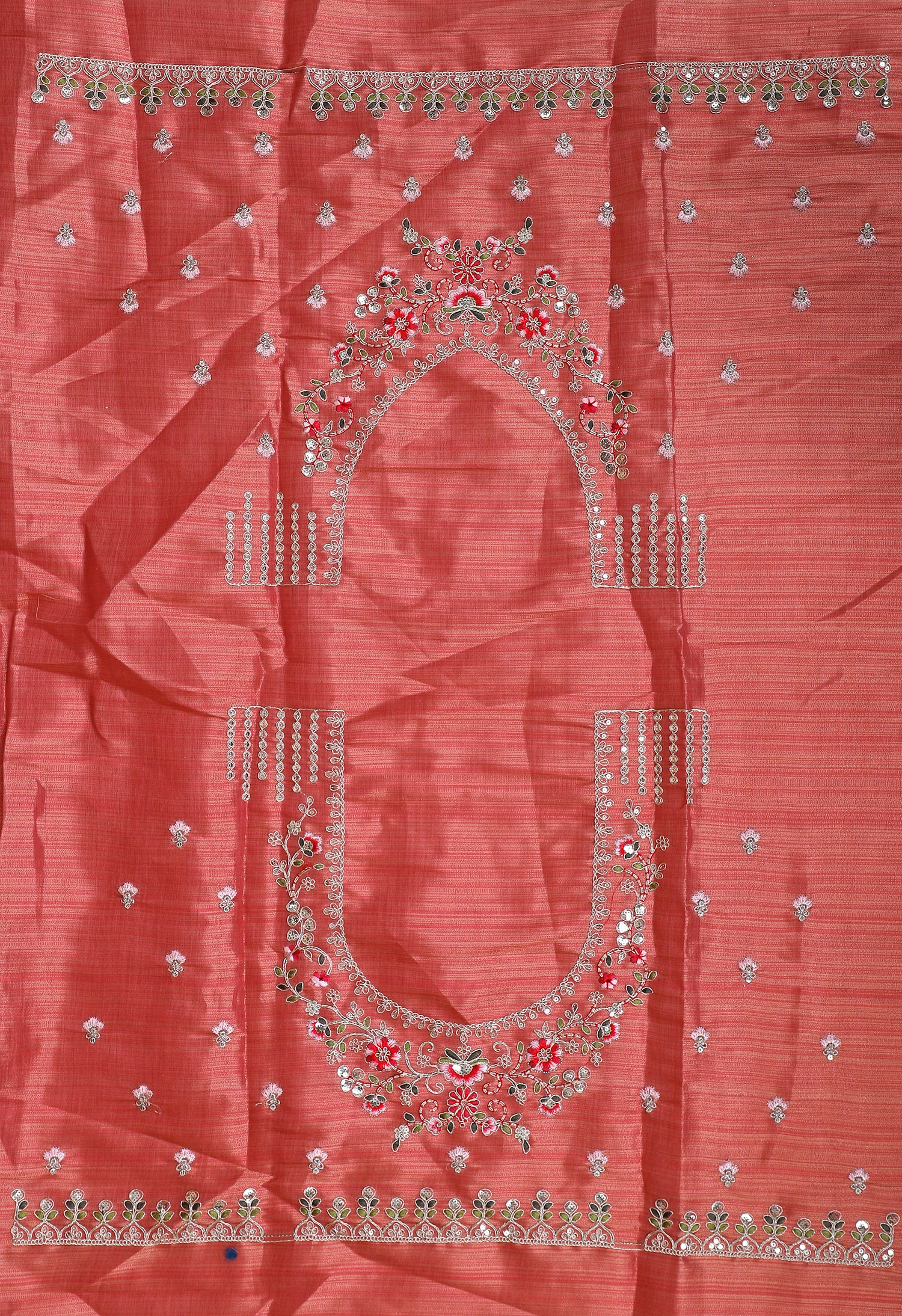 Multi-Color Silk Lehenga With Multi-Thread