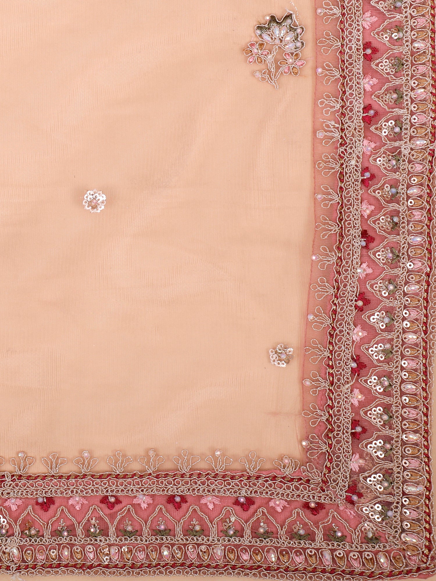 Pink Meherbaan Sparkle Net Lehenga