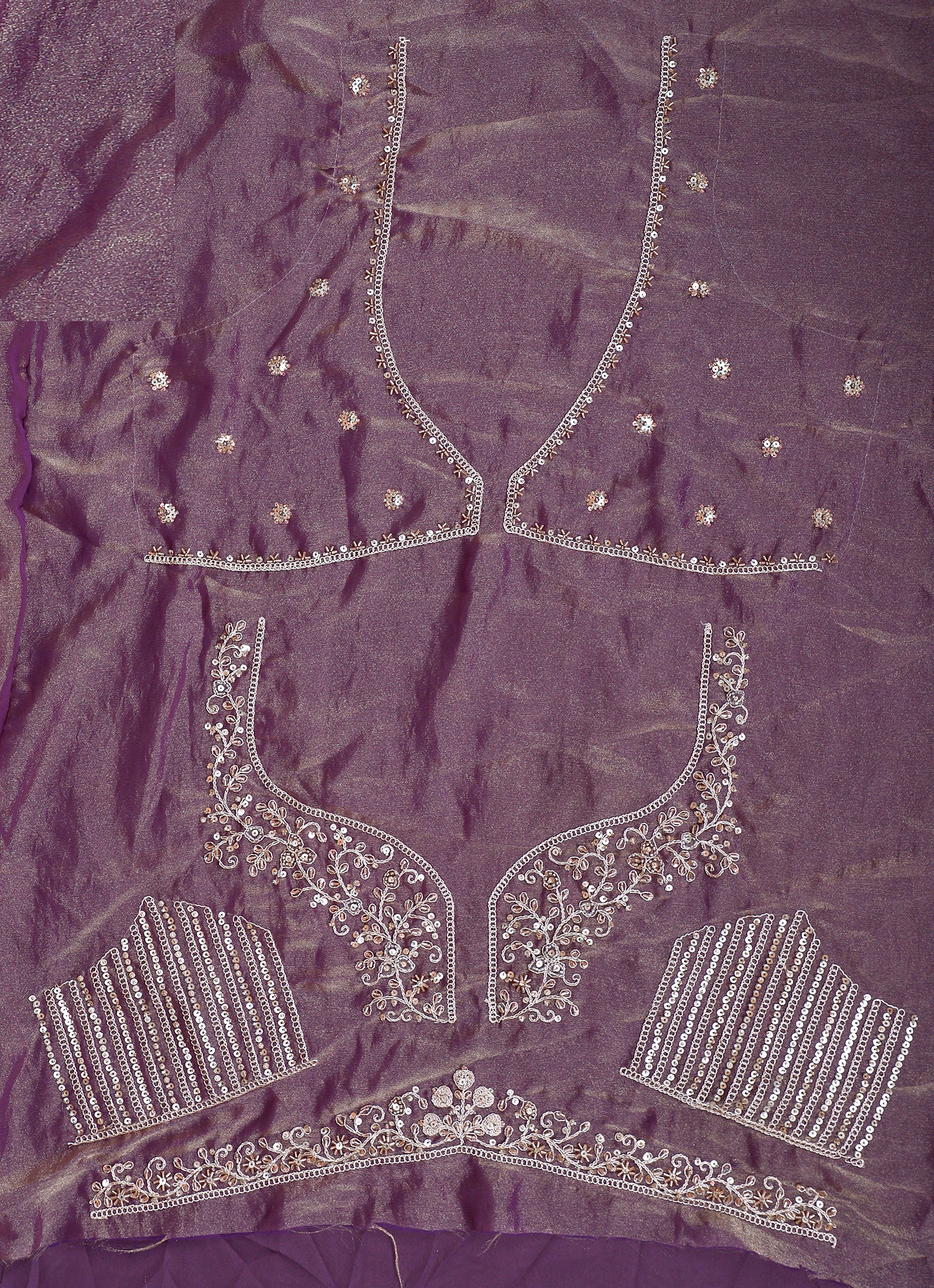 Lavender Charm Hand Embroidered Lehenga