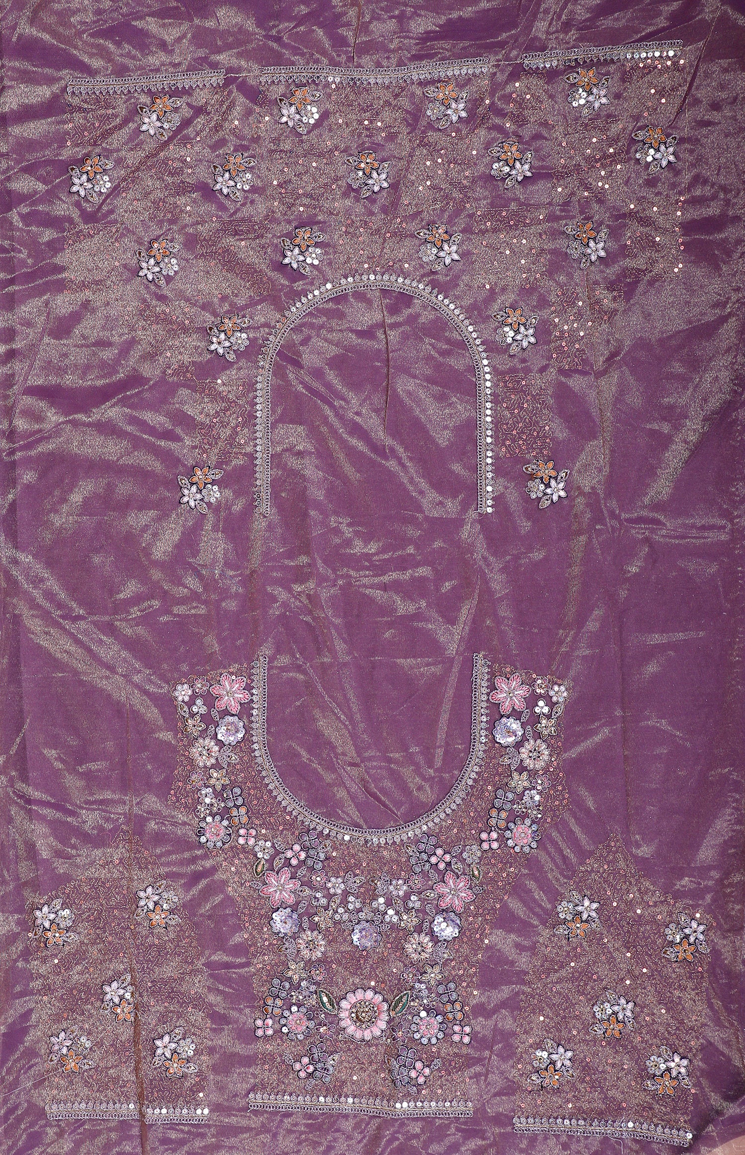 Lavender Shimmer Lehenga With Sequins