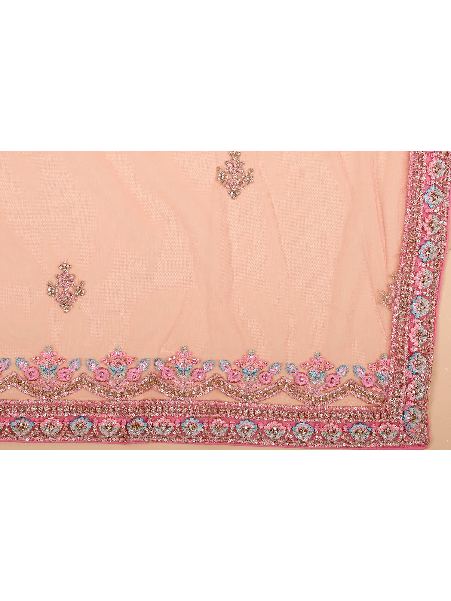 Jimmy Choo Onion Pink Sider Lehenga