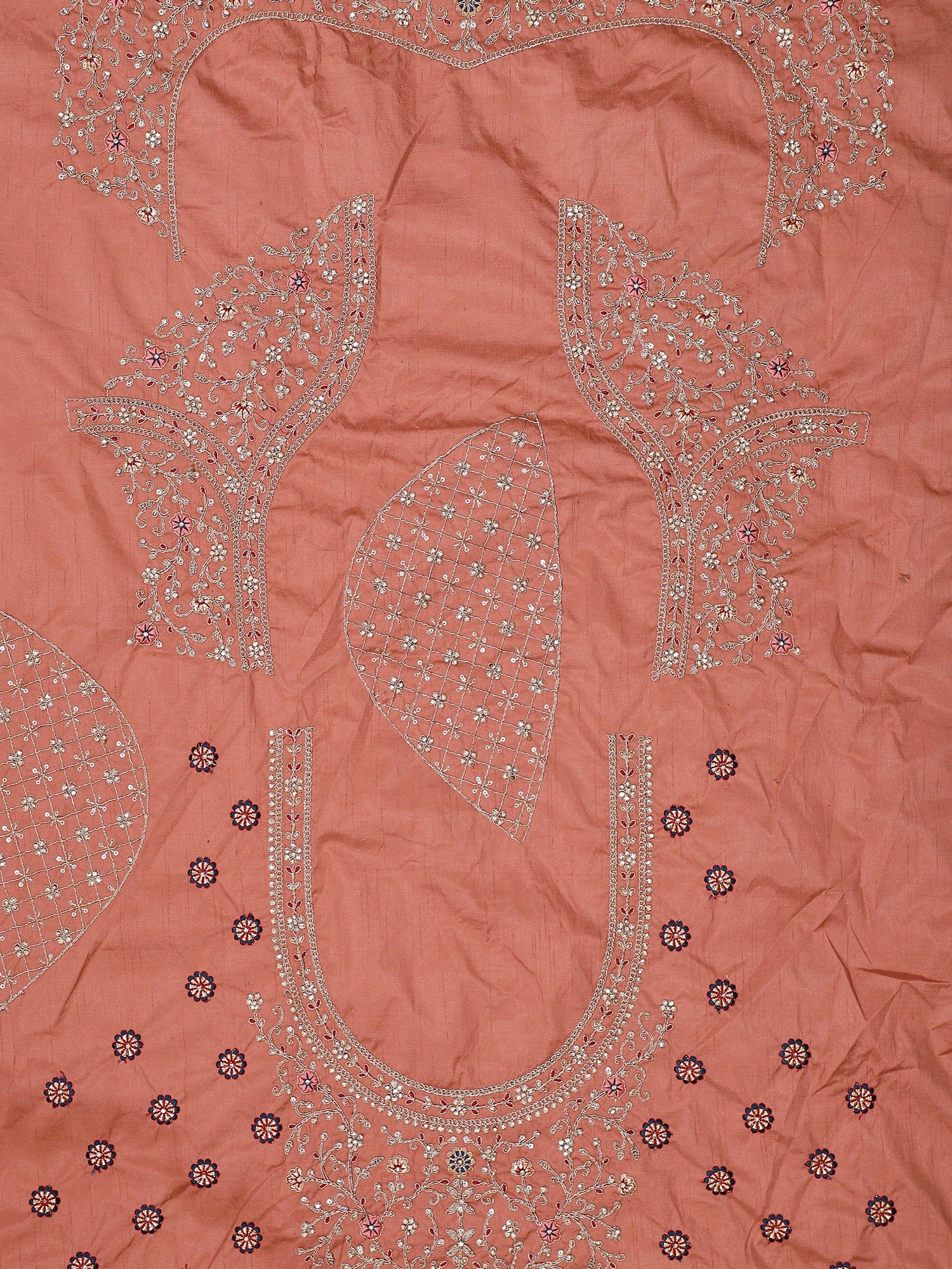 Velvet Multi Embroidery Patchwork Lehenga