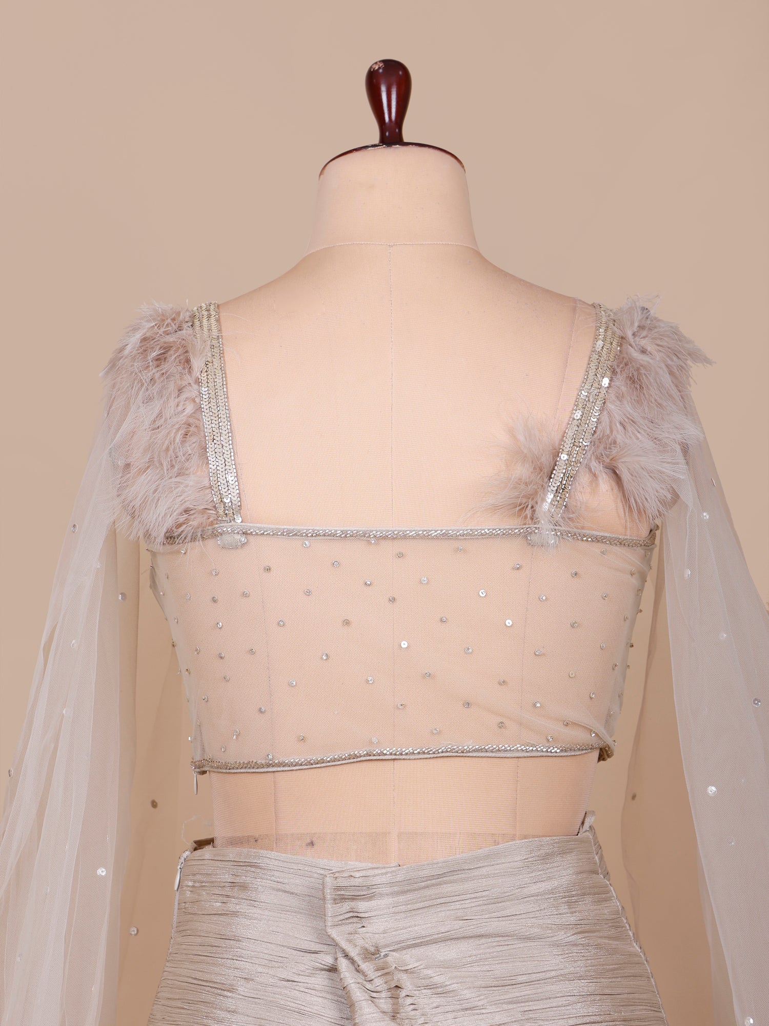 Champagne Royale Handwork Indo-Western