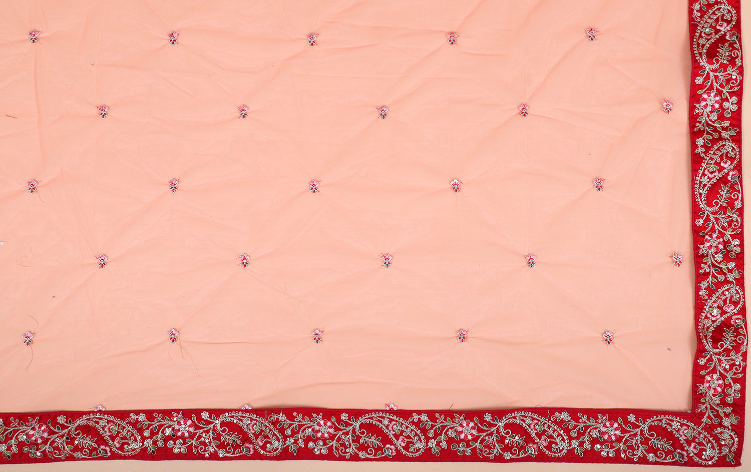 Multi-Color Silk Lehenga With Multi-Thread