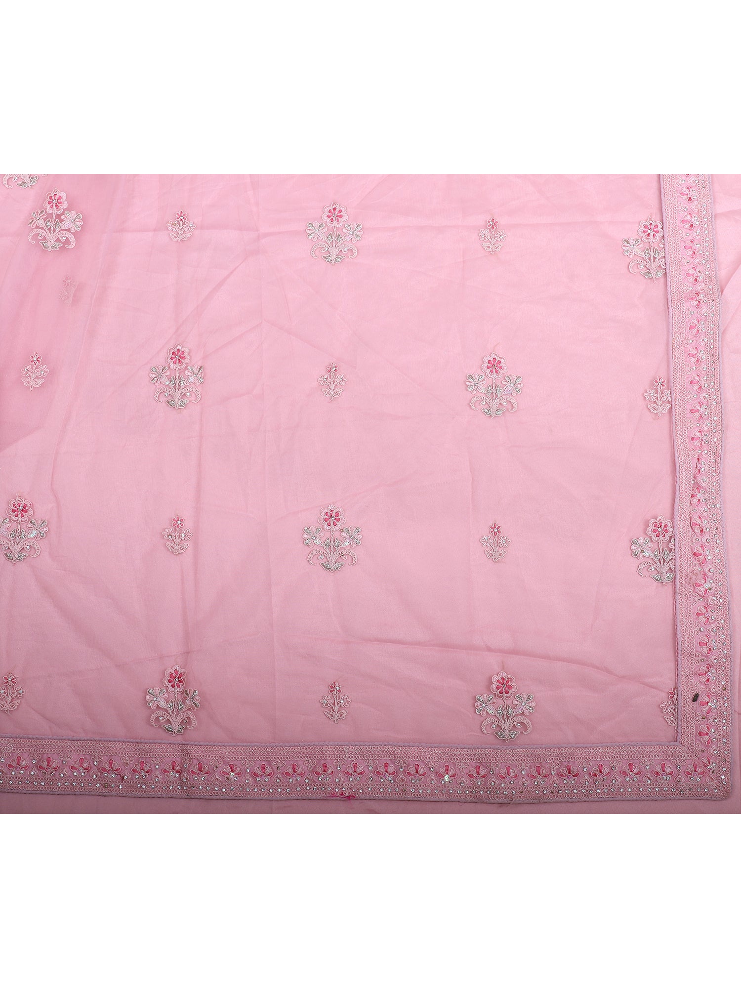 Baby Pink Designer Lehenga With Jarkan Detailing