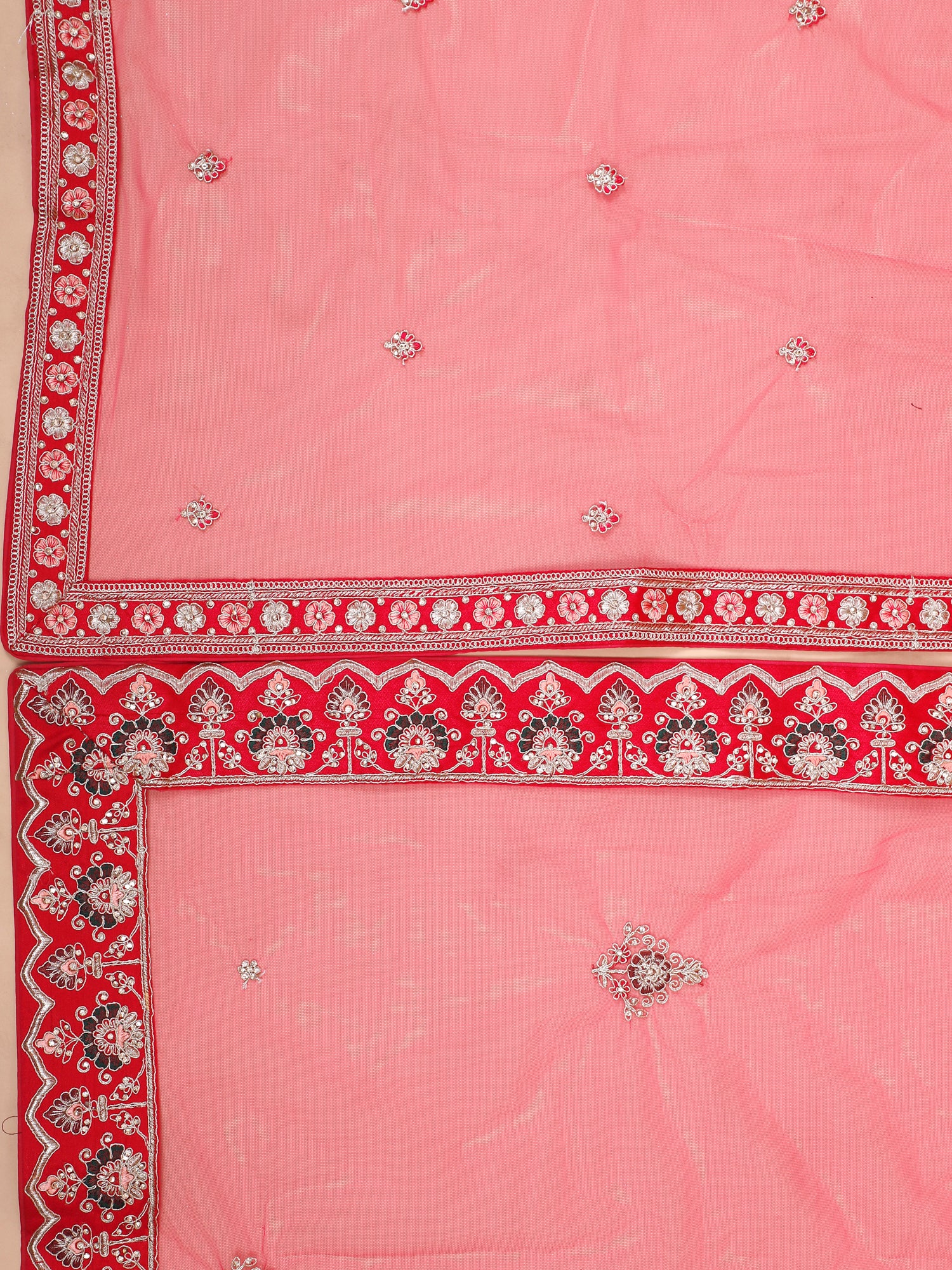 Shahi Gulabi Raaj Lehenga With Zarkan Diamond Work
