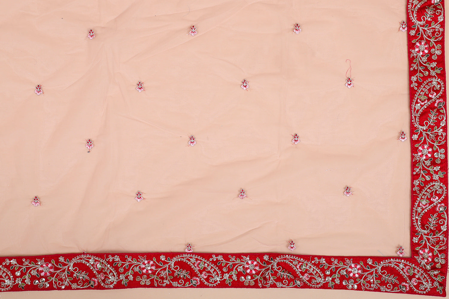 Multi-Color Silk Lehenga With Multi-Thread