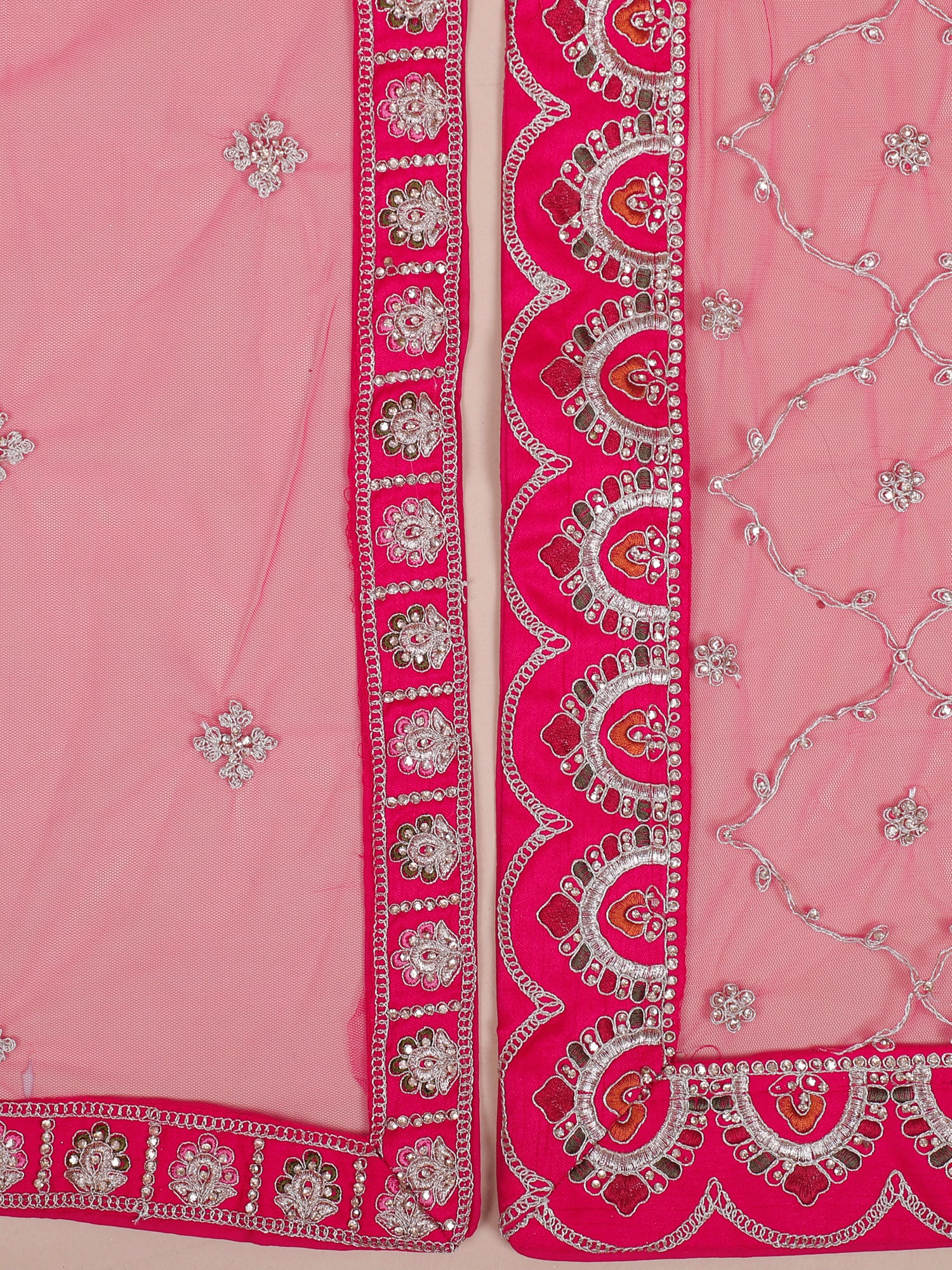 Rani Silk Royal Lehenga With Hand Thread Pattern