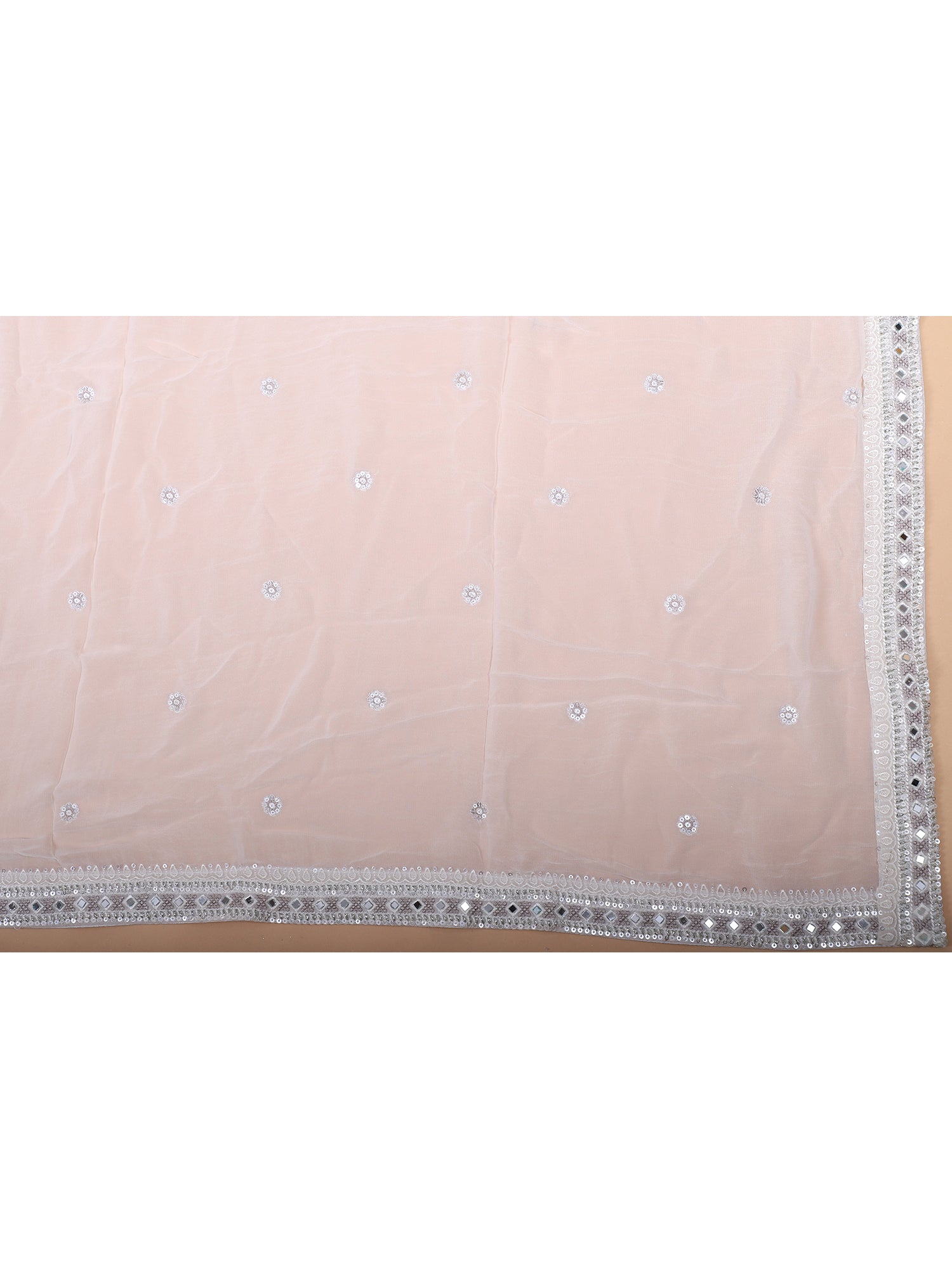 Ethereal White Lehenga With Delicate Thread Handwork