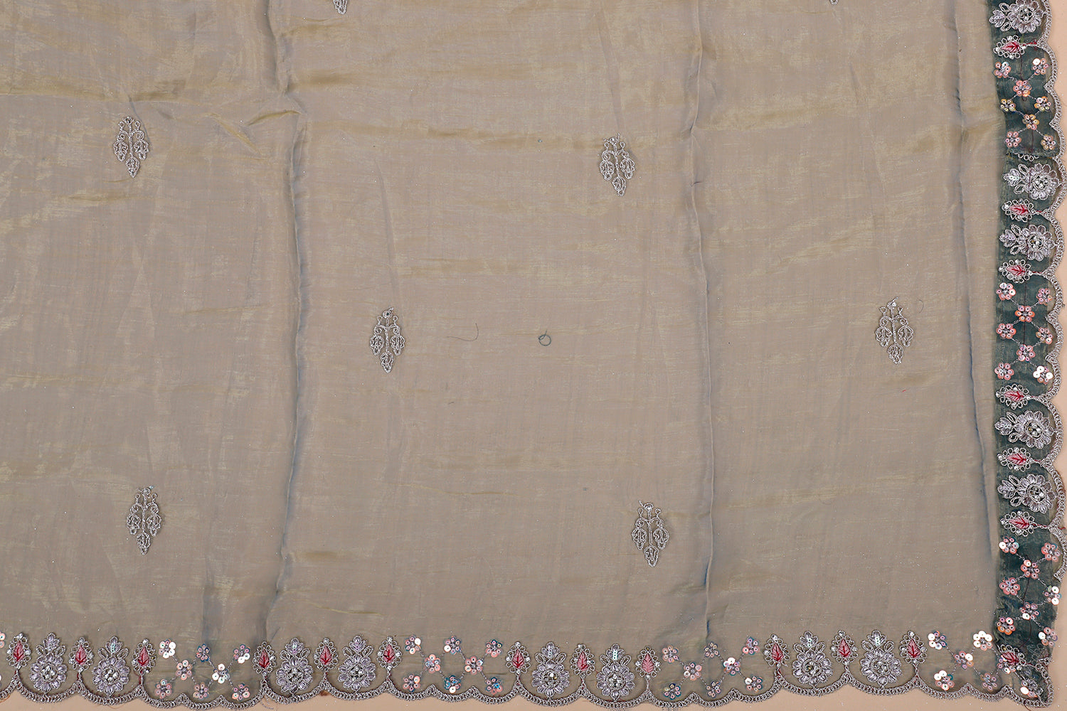 Shimmering Ice Blue Luxury Lehenga