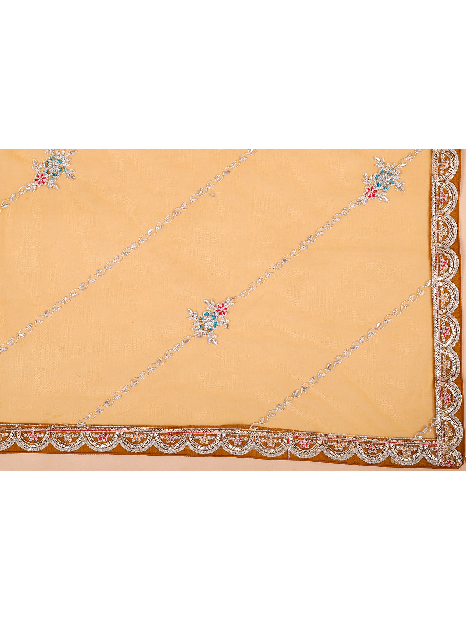 Yellow Butterfly Net Designer Lehenga With Jarkan