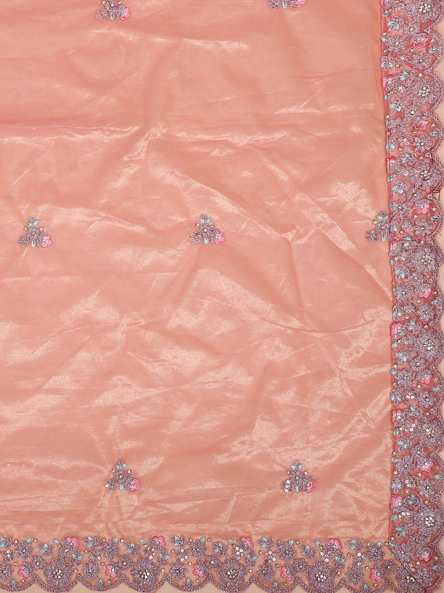 Rose Petal Glow Thread &amp; Sequin Lehenga