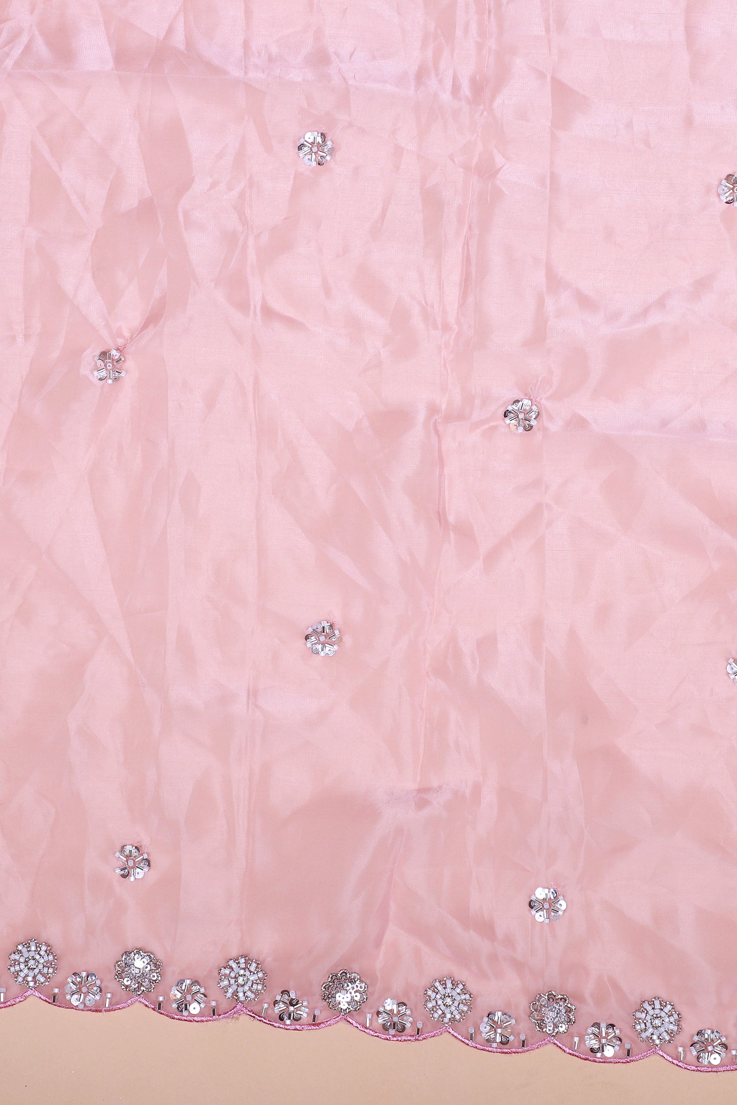 White Pink Lehenga With Tone-To-Tone Embroidery
