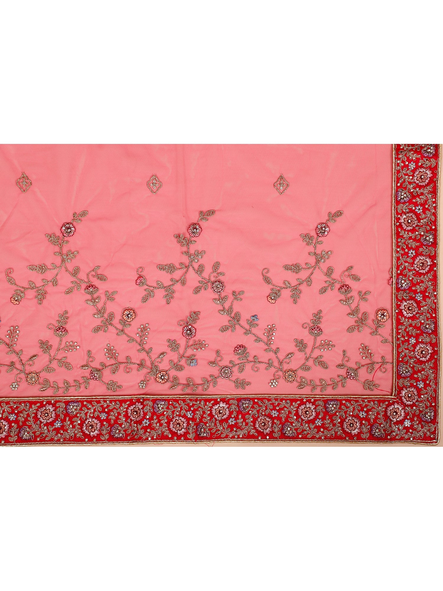 Rani Silk Lehenga with Sequins, Thread