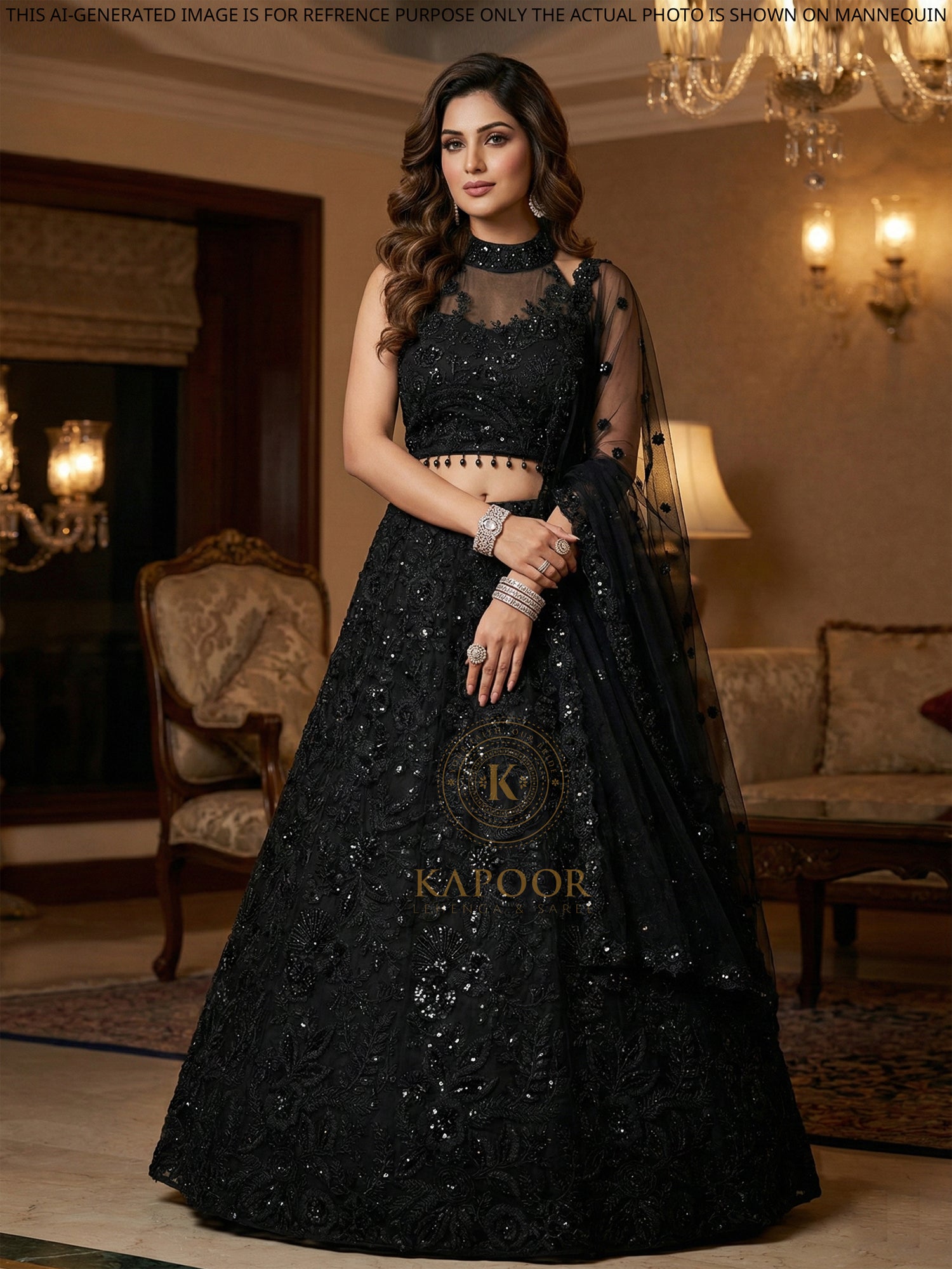 sachin and babi light blue dress Engagement Collection