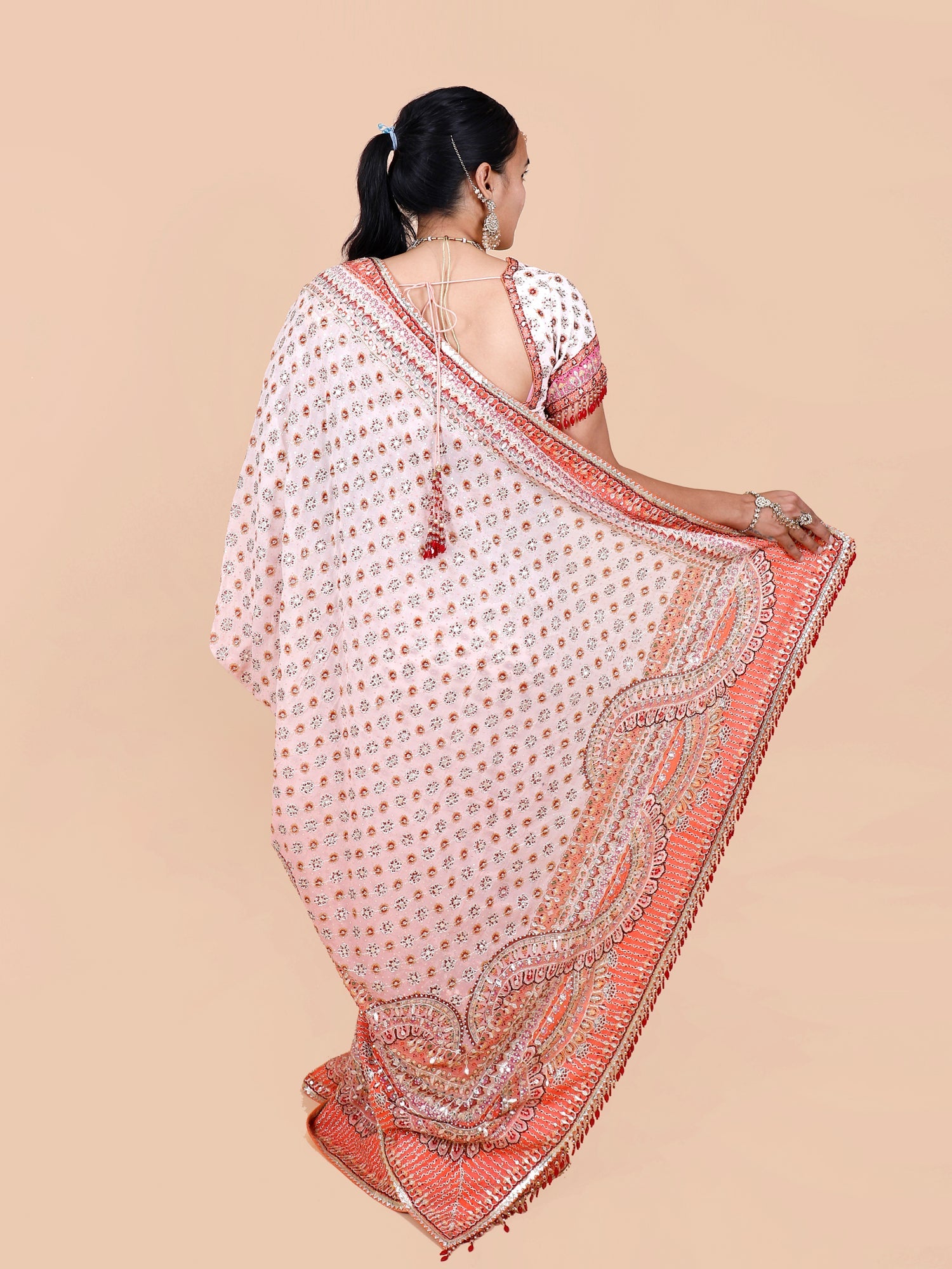 Cotton Candy Dream Handcrafted Saree