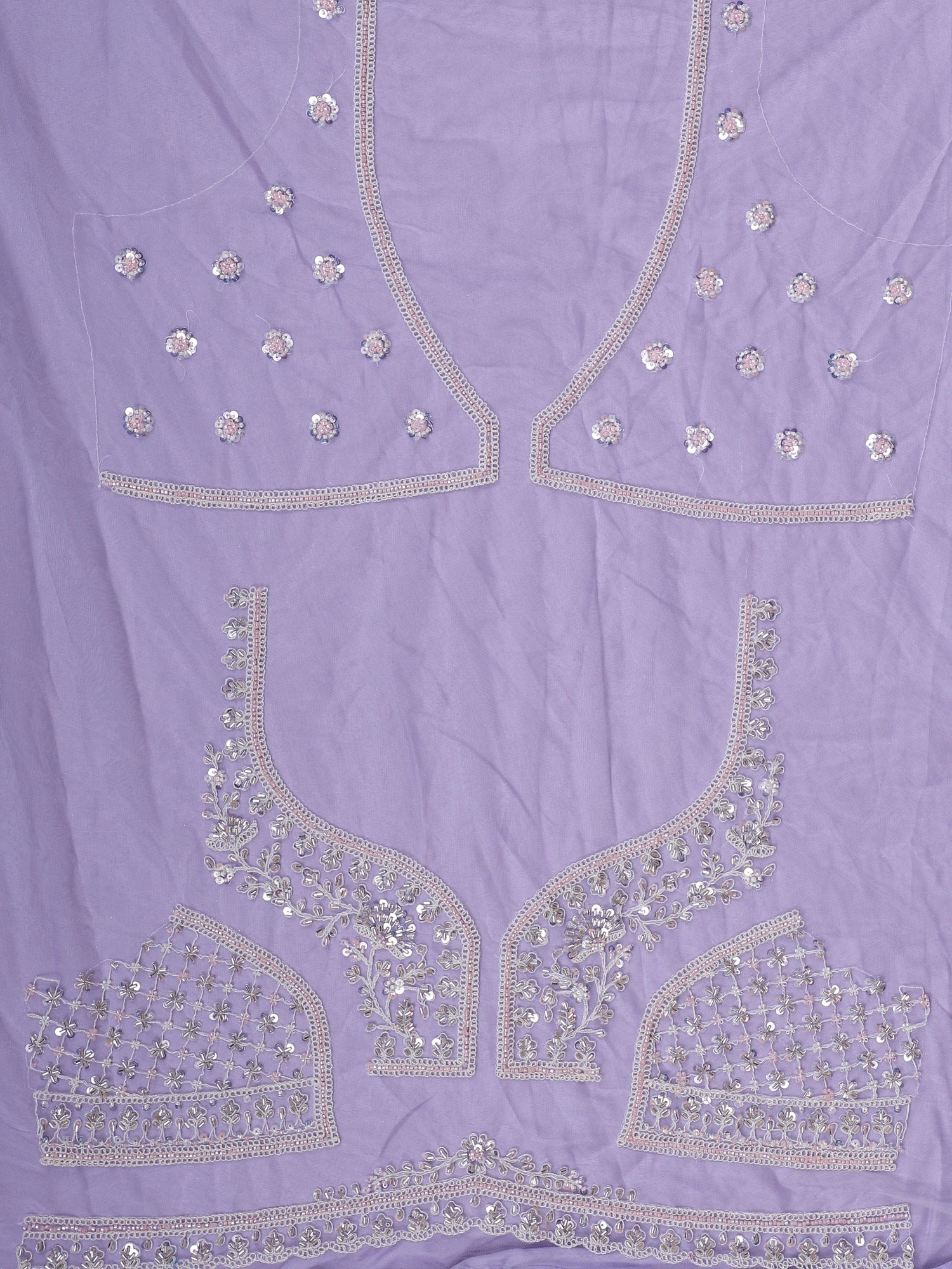 Lavender Twilight Sequined Jarkan Lehenga