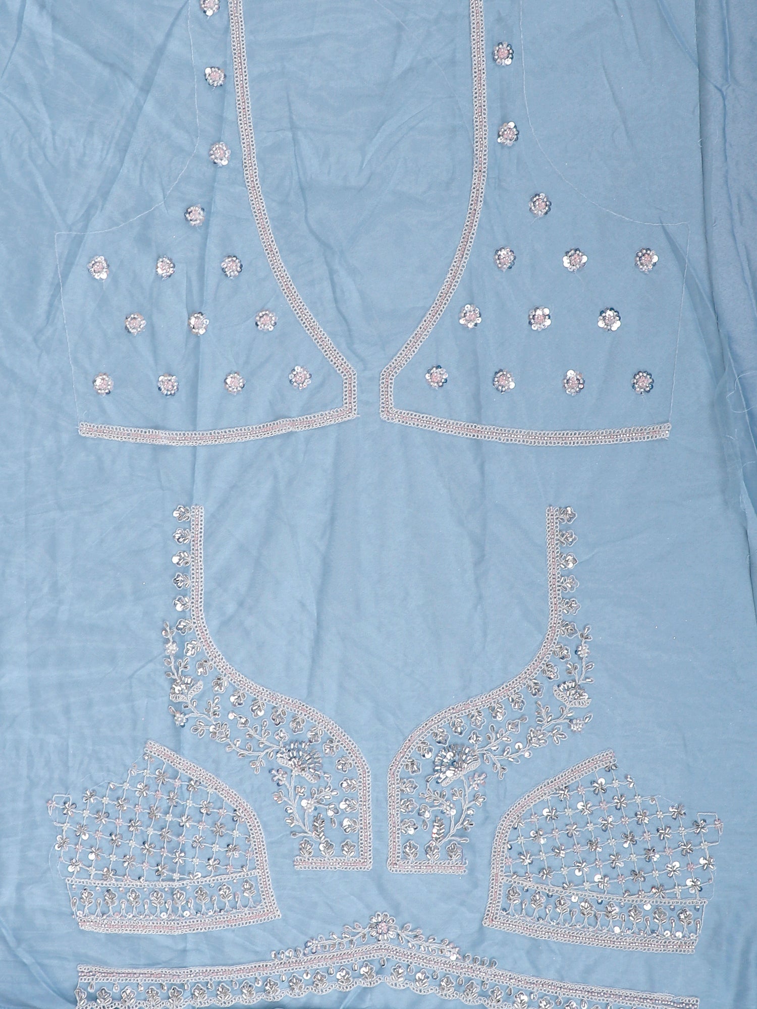 Lagoon Elegance Sequined &amp; Beaded Lehenga