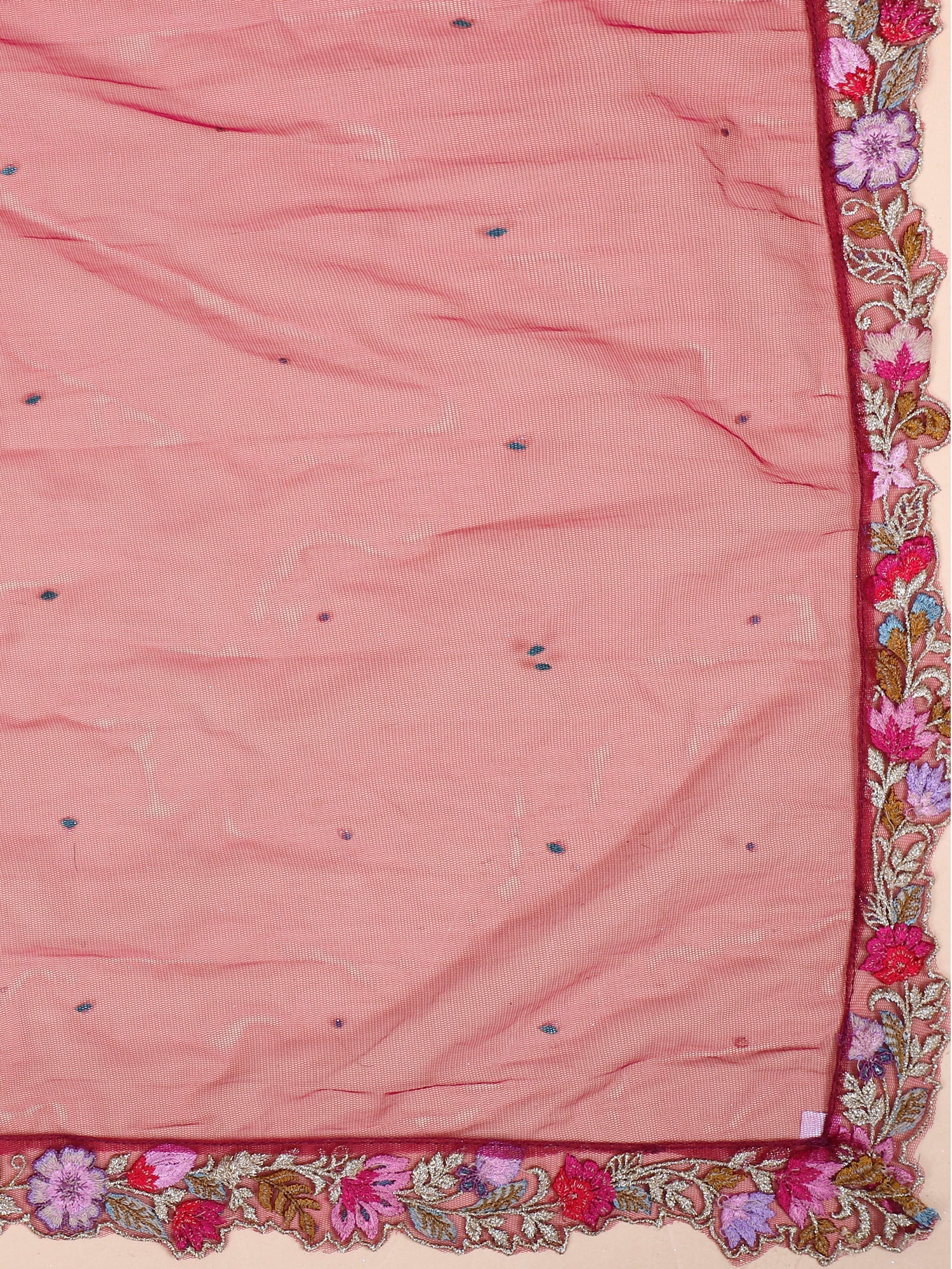 Heritage Maroon Embroidered Georgette Lehenga