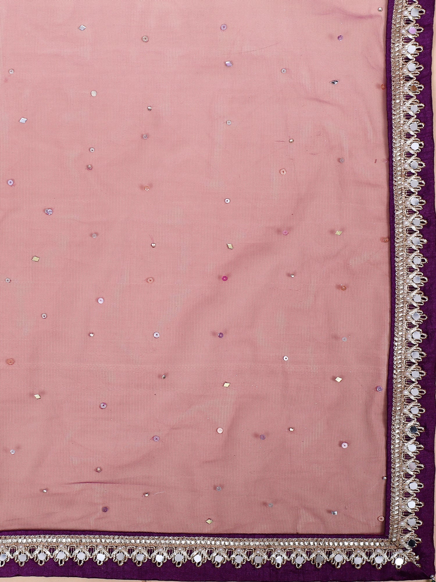 Ethereal Lavender Digital Print Lehenga with work