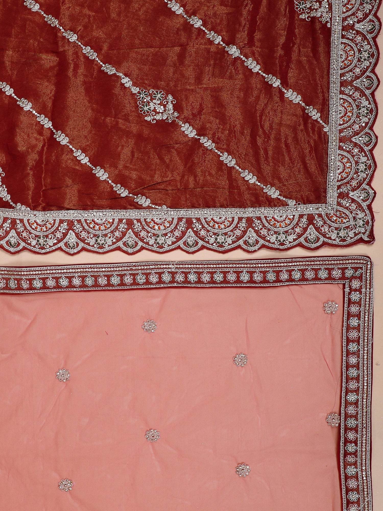 Royal Barbee Shimmer Lehenga with Intricate Jarkan