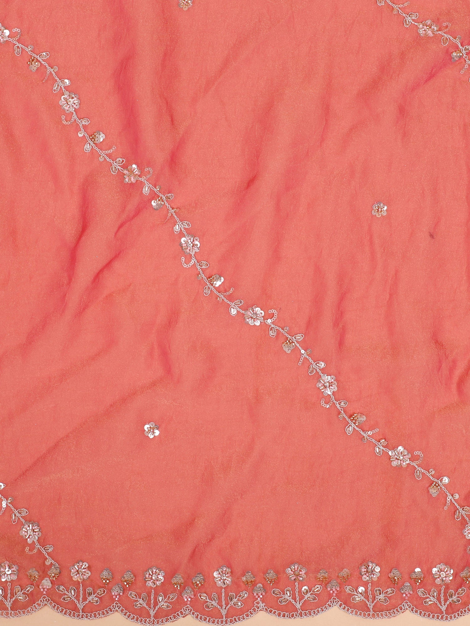 Delicate Light Pink Lehenga with Sequins