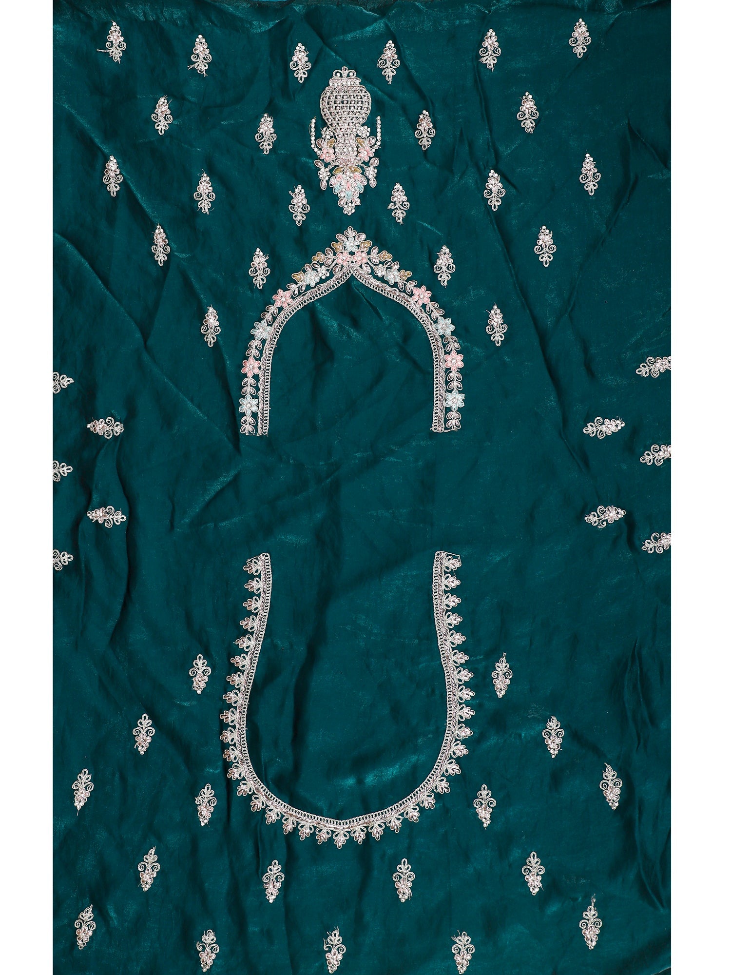 Jimmy Choo Rama Blue Shimmer Lehenga