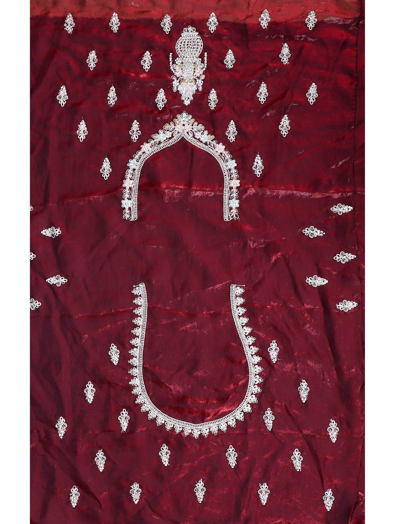Royal Maroon Celebration Lehenga with jarkan