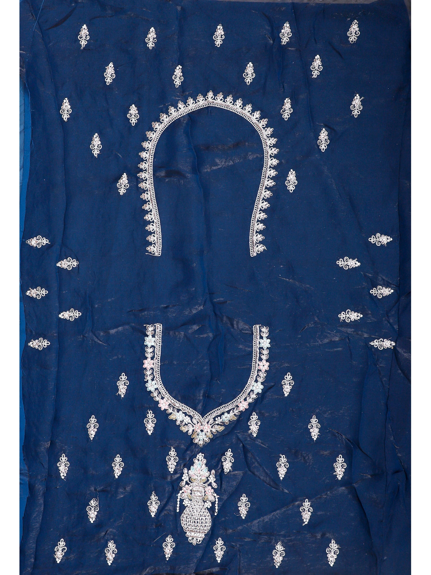 Air Force Blue Elegance Lehenga with jarkan