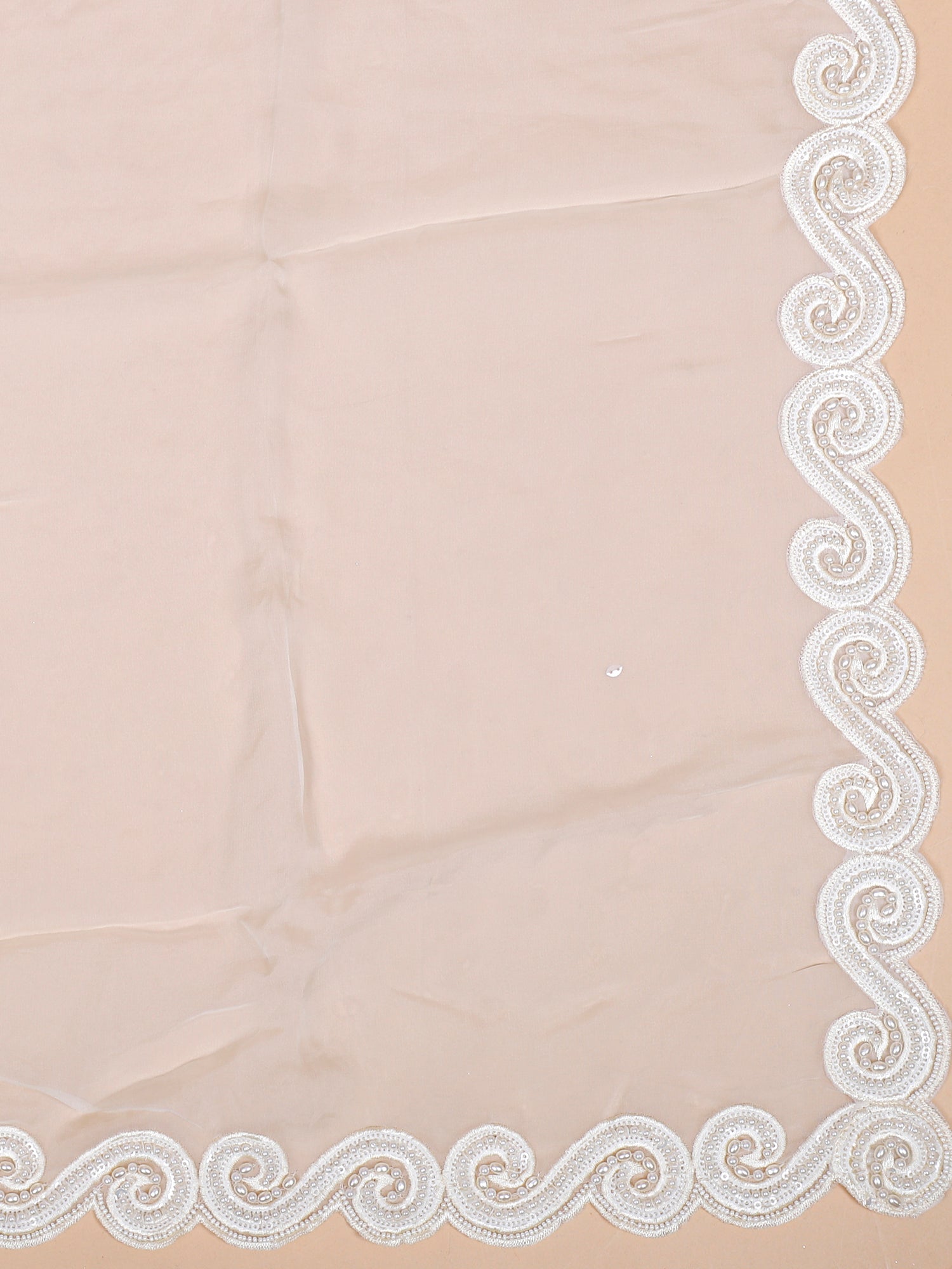 White Serenity Handcrafted Chinon Suit