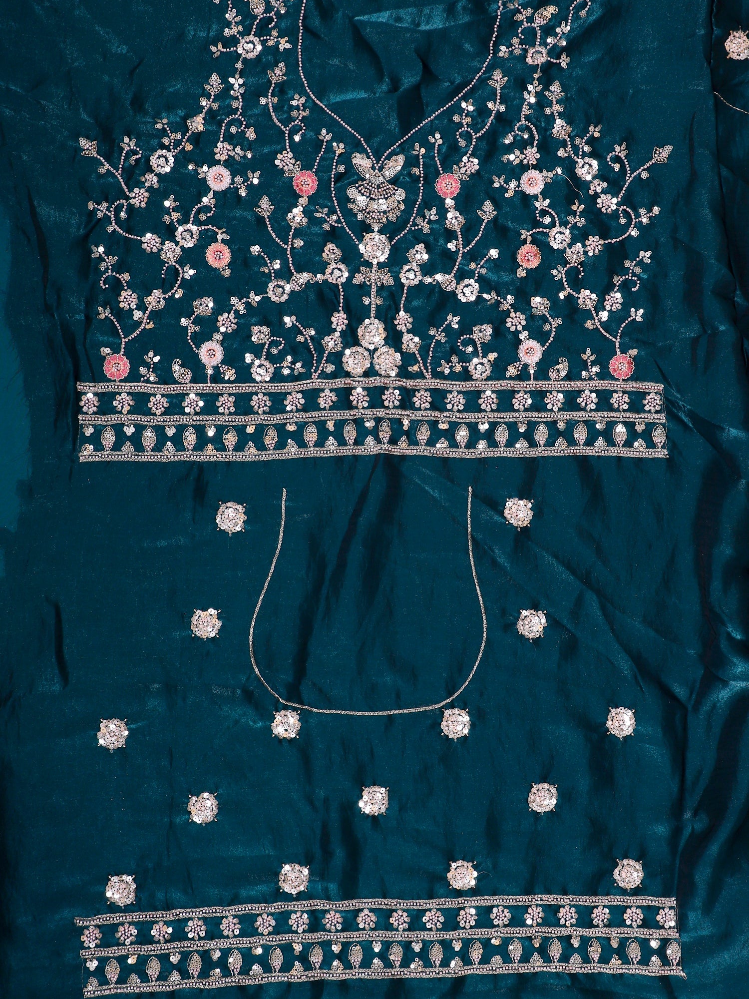 Azure Bloom Embroidered Lehenga