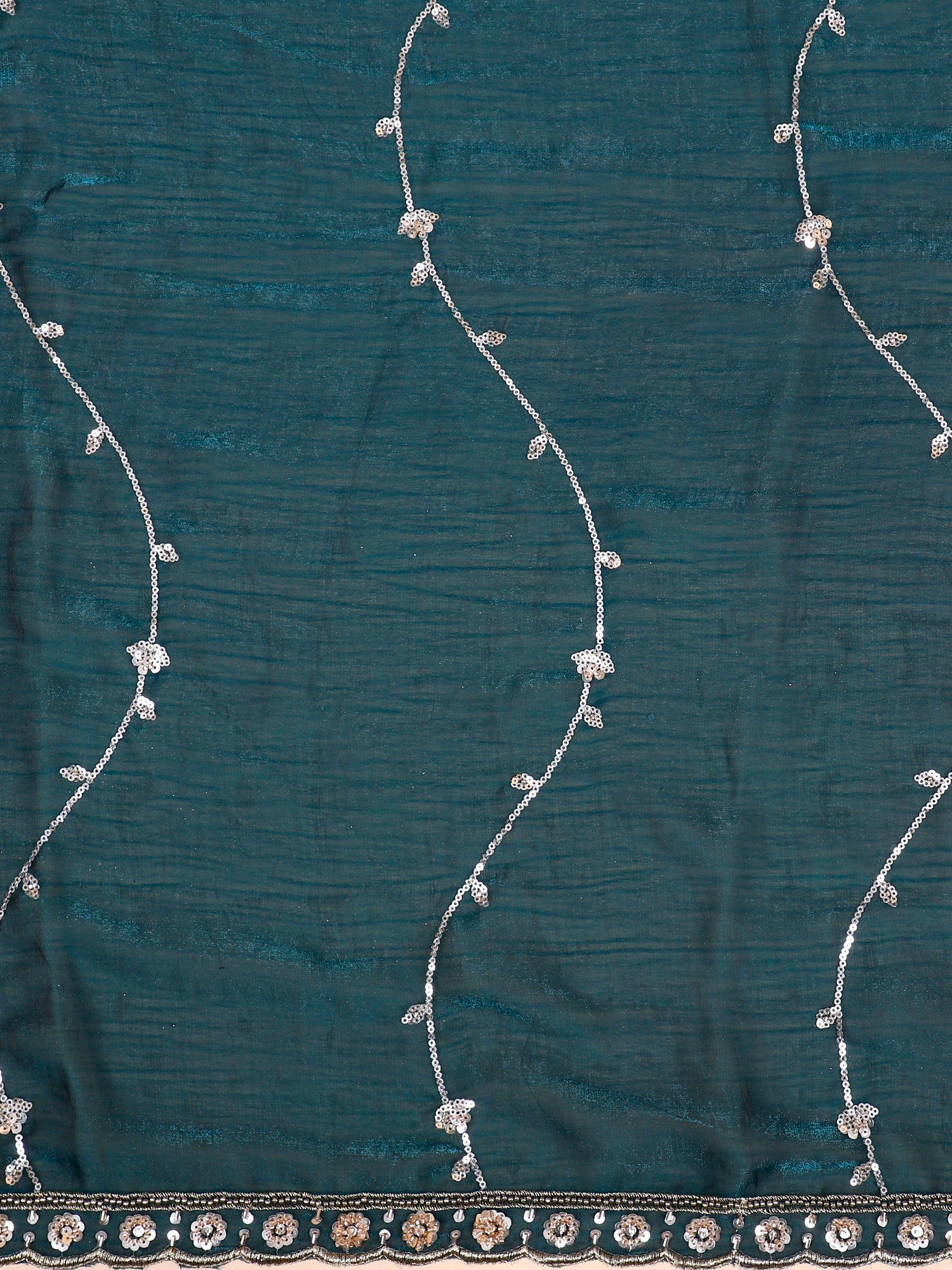 Azure Bloom Embroidered Lehenga