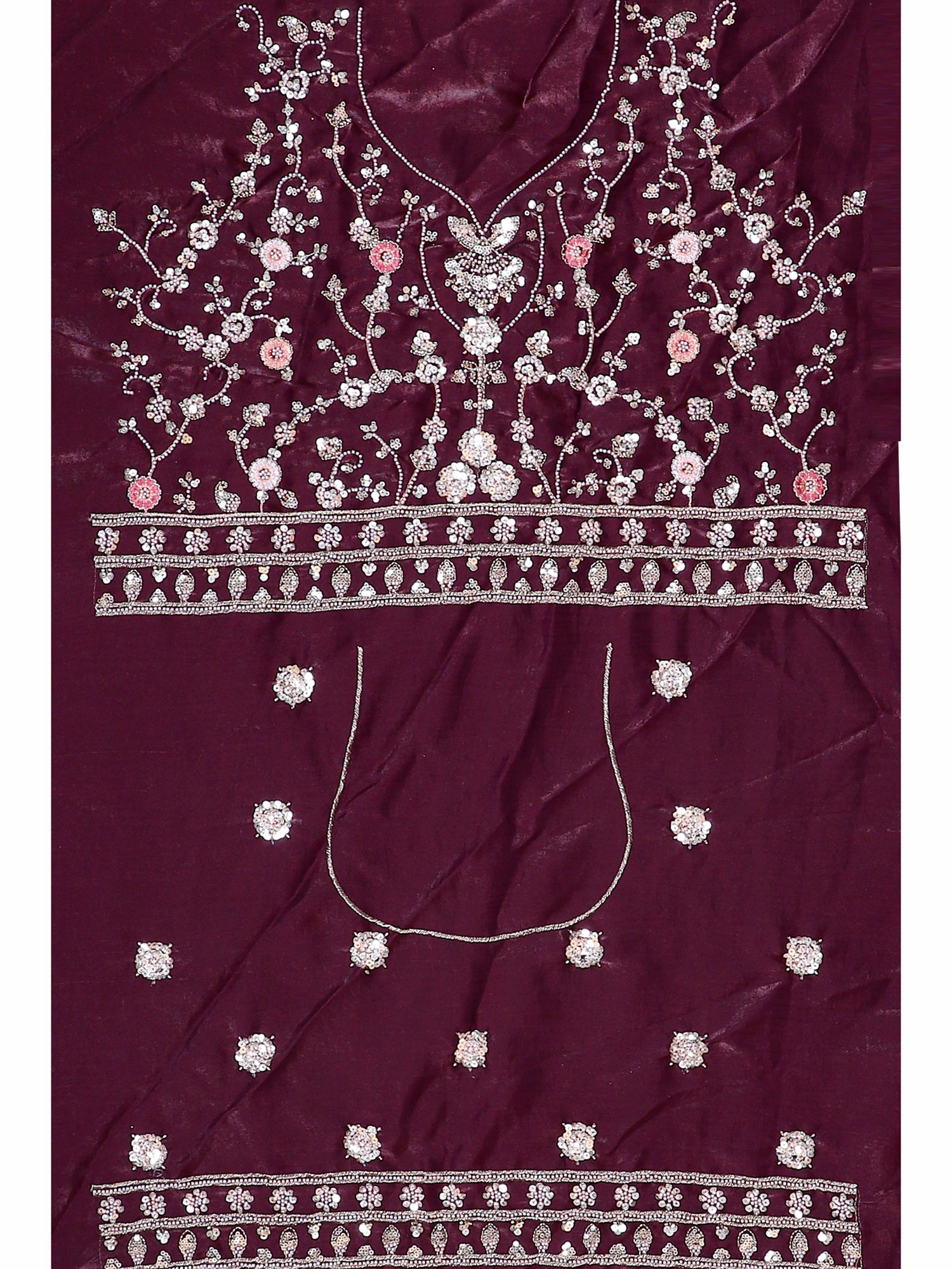 Royal Berry Bloom Embroidered Lehenga