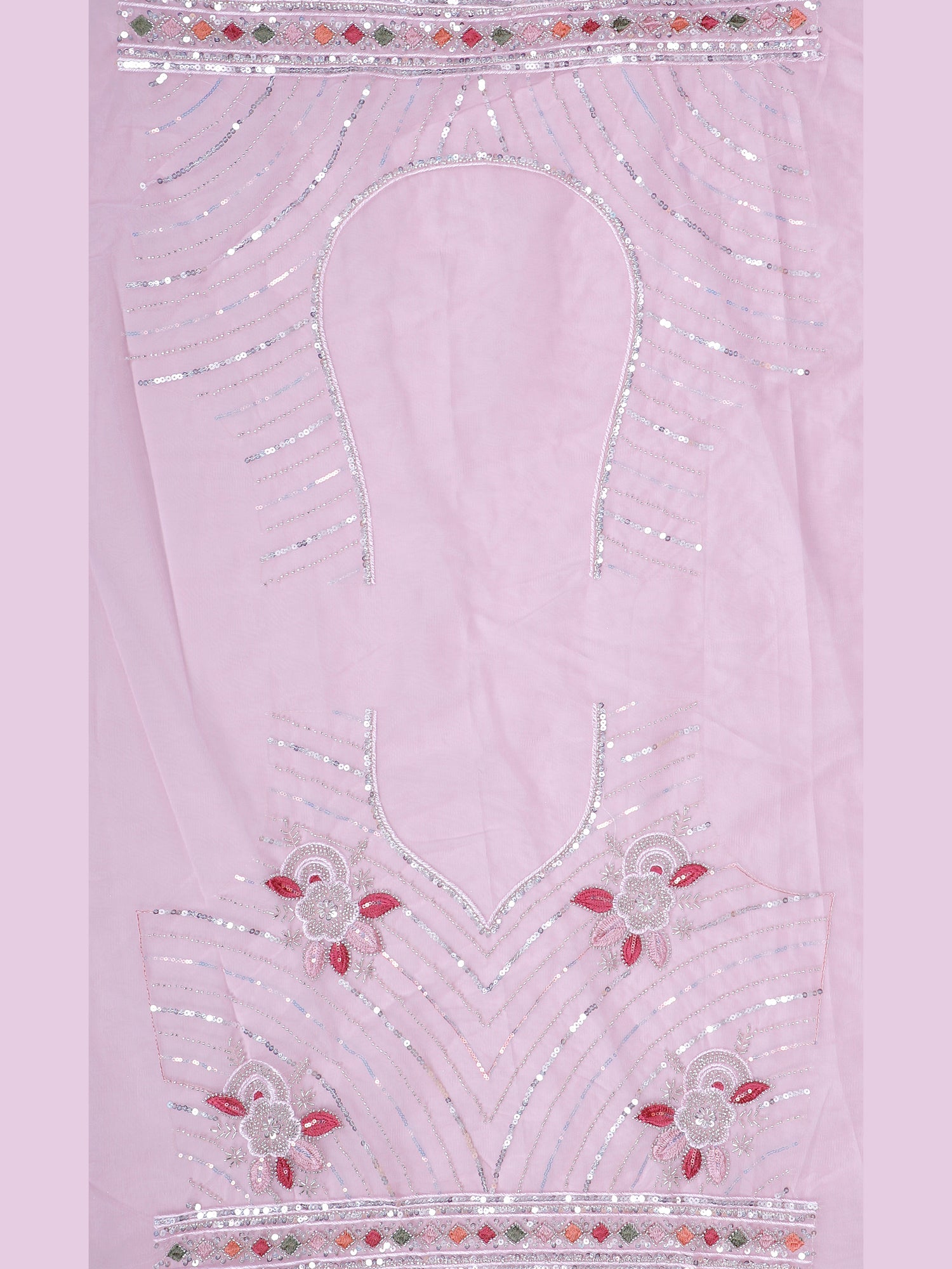 Lavender Mist Elegance Lehenga with thread sequence