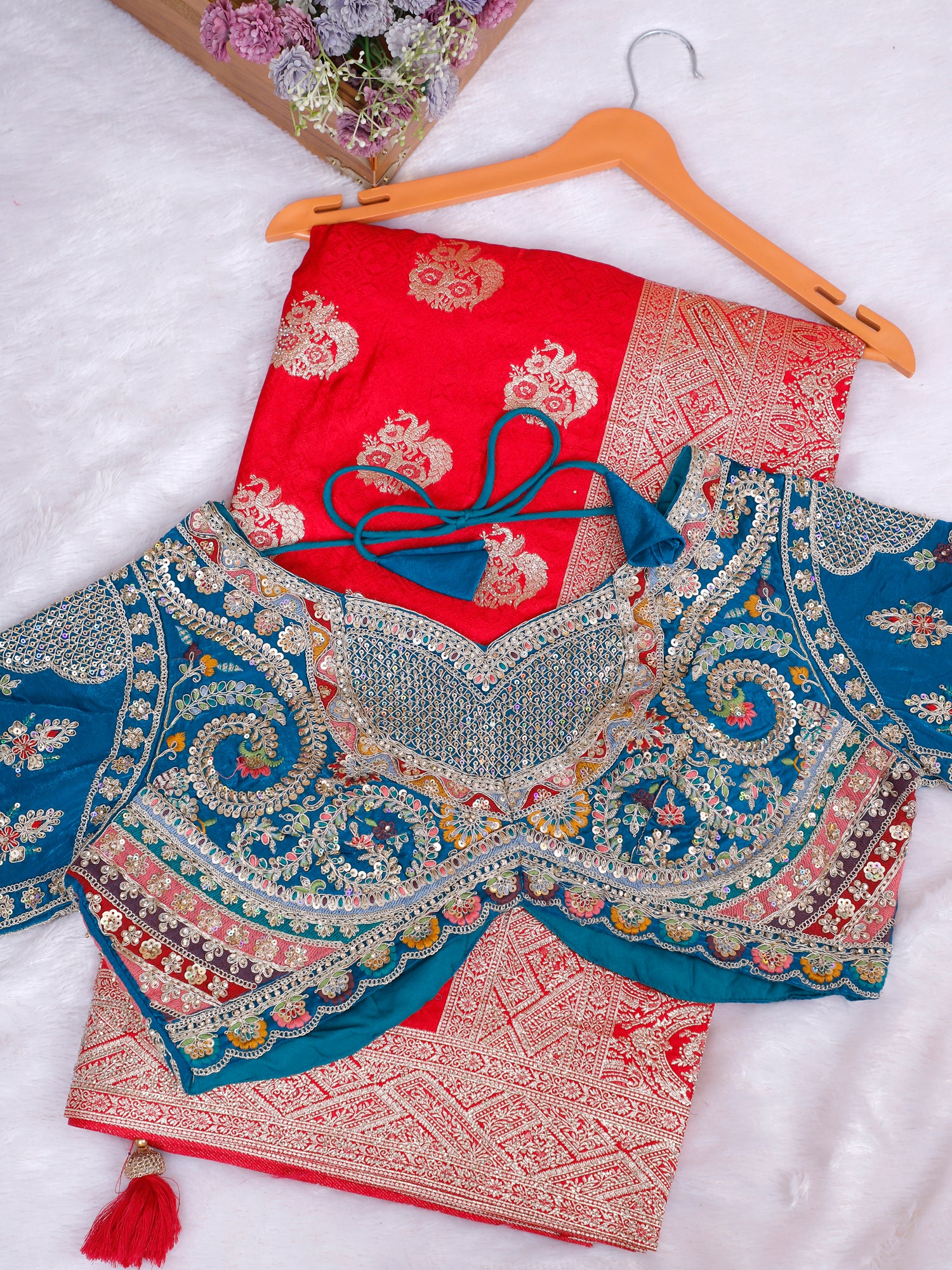 RangRasiya Swarovski Spark Silk Saree – Dual Tone Royal Edit (5 Colorways)