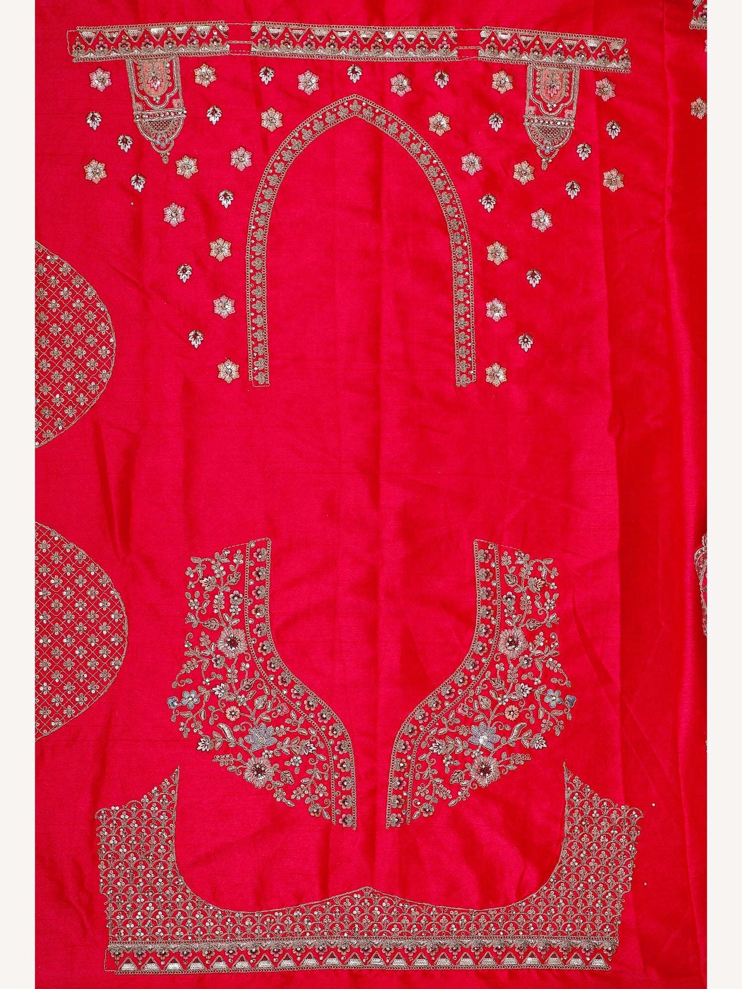 Ruby Bloom Embroidered Rani Lehenga with Stone Work