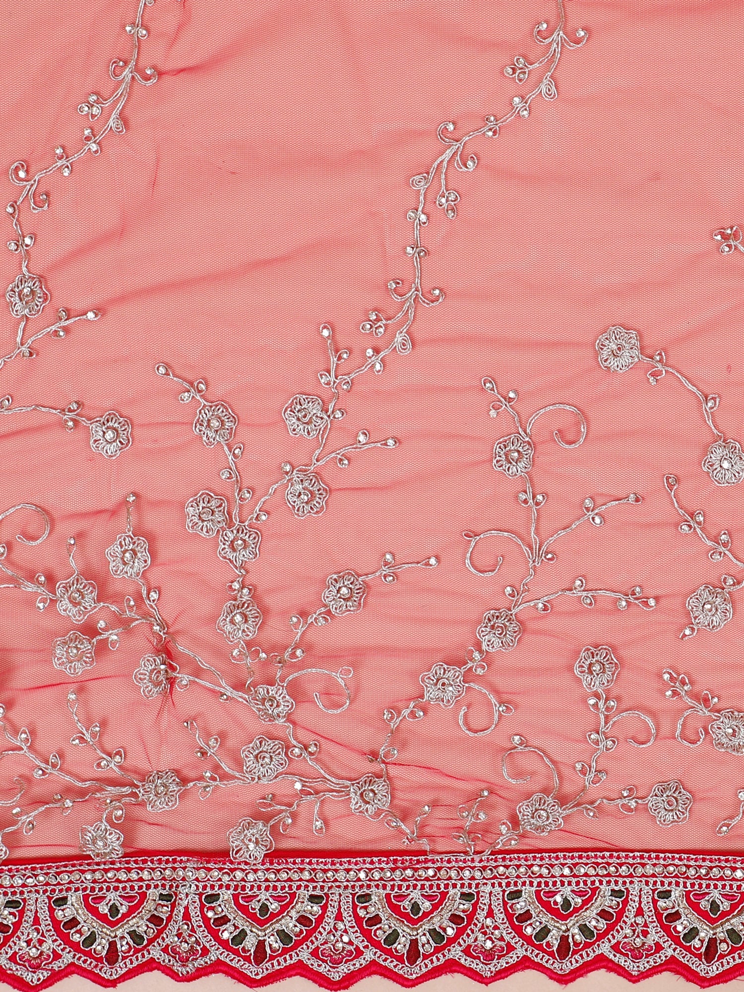 Imperial Ruby Thread Work Bridal Lehenga